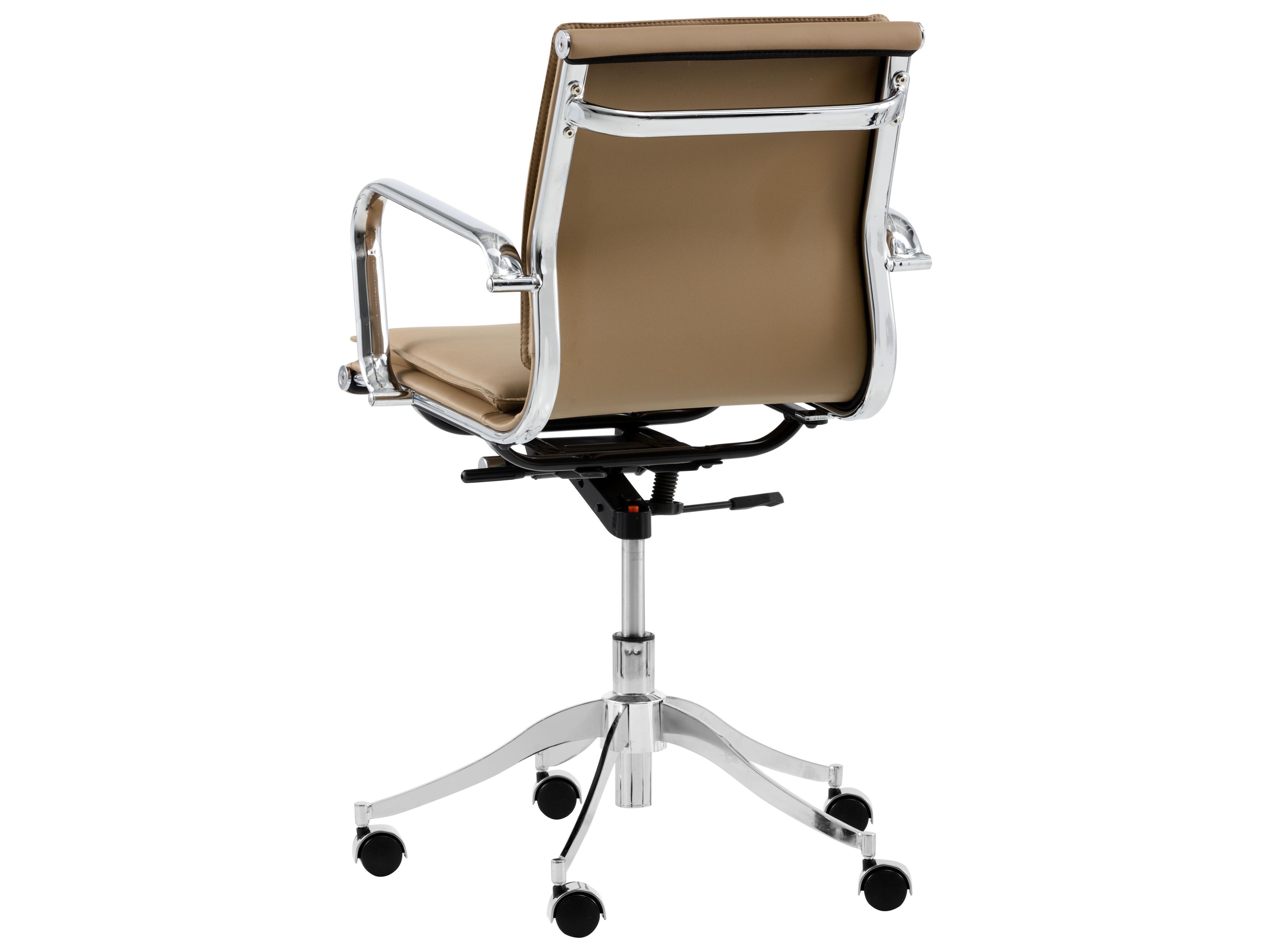 Sunpan Urban Unity Brown Faux Leather Adjustable Swivel Computer Office Chair