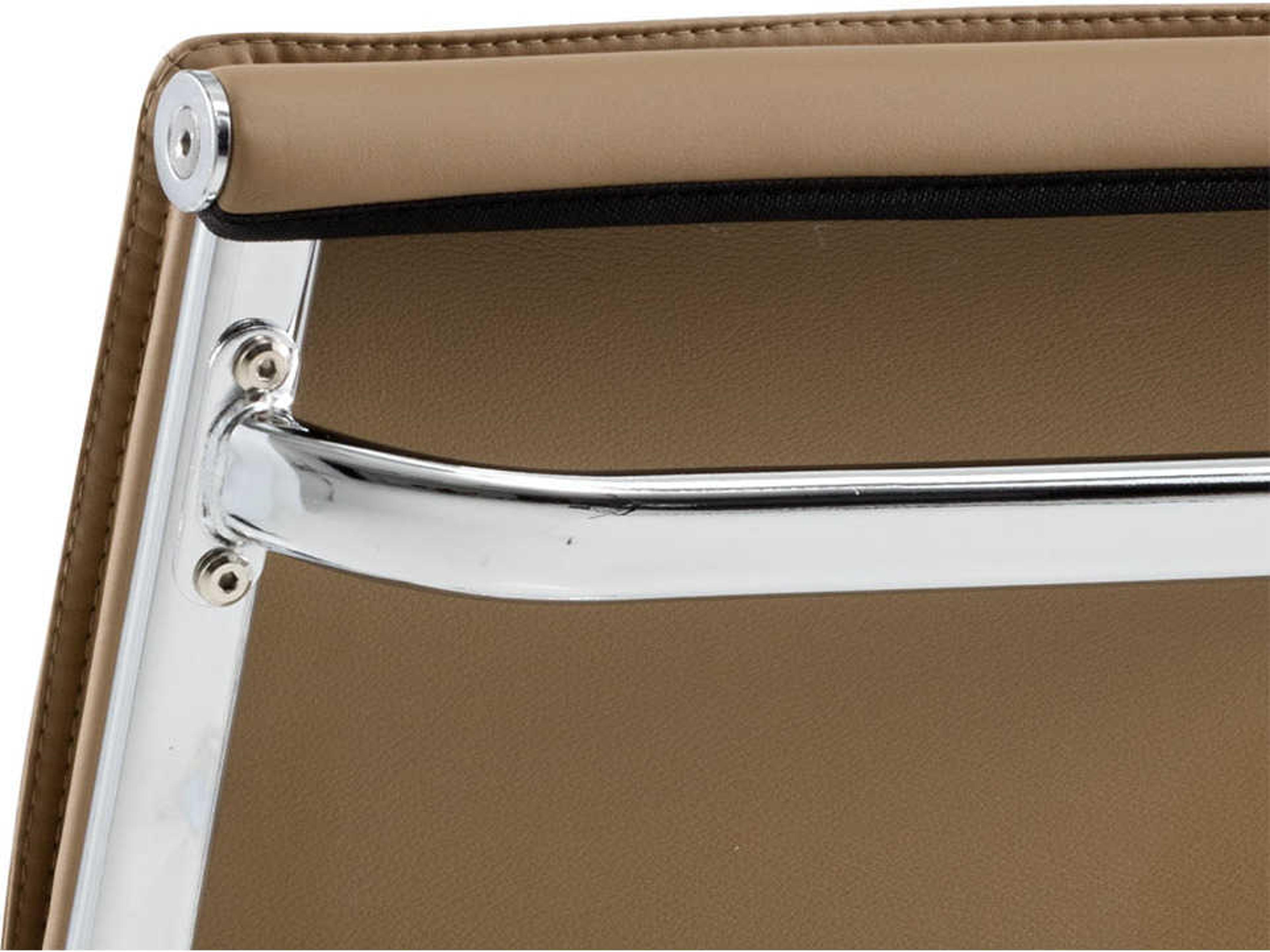 Sunpan Urban Unity Brown Faux Leather Adjustable Swivel Computer Office Chair