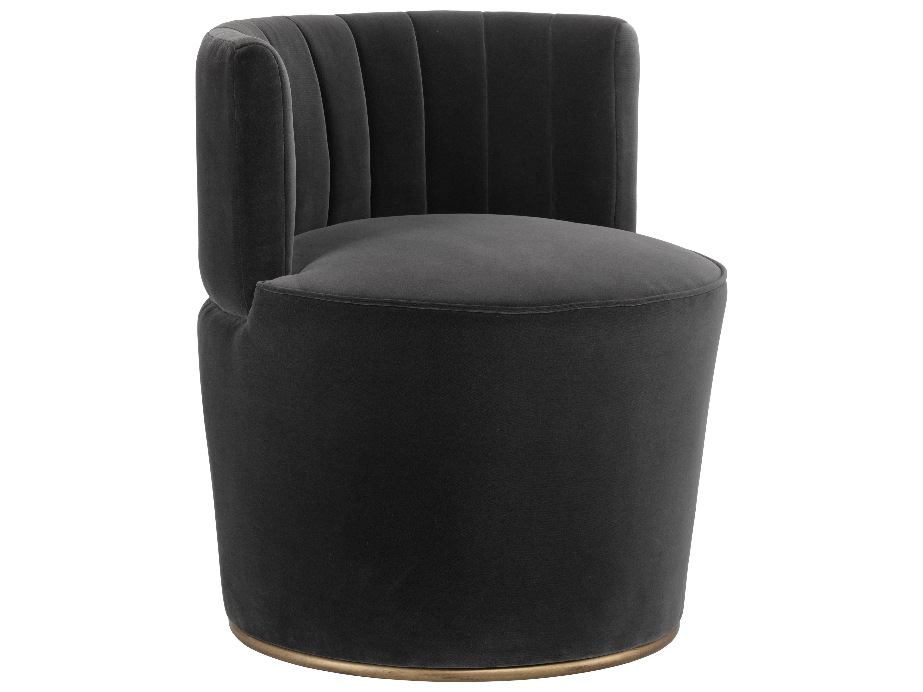 August Lounge Chair Shadow Grey Fabric Modern