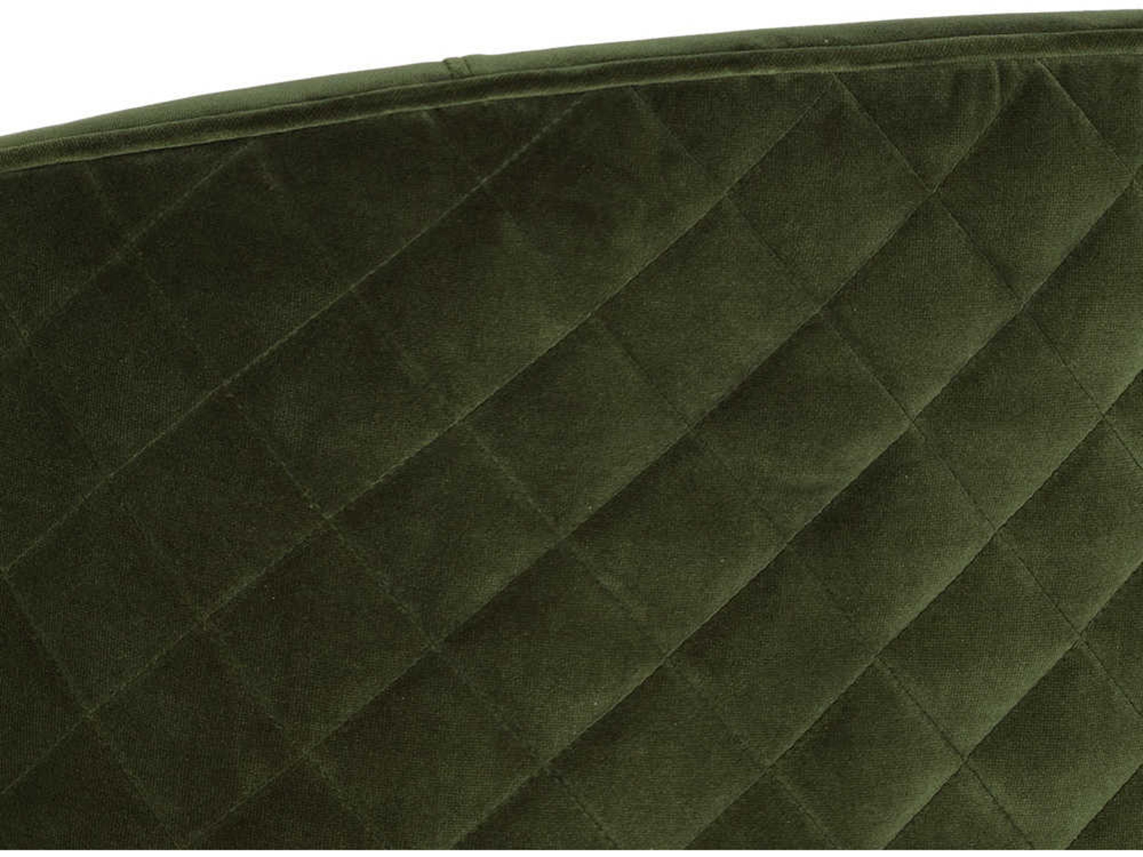 Sunpan Mixt Cornella Green Upholstered Arm Dining Chair