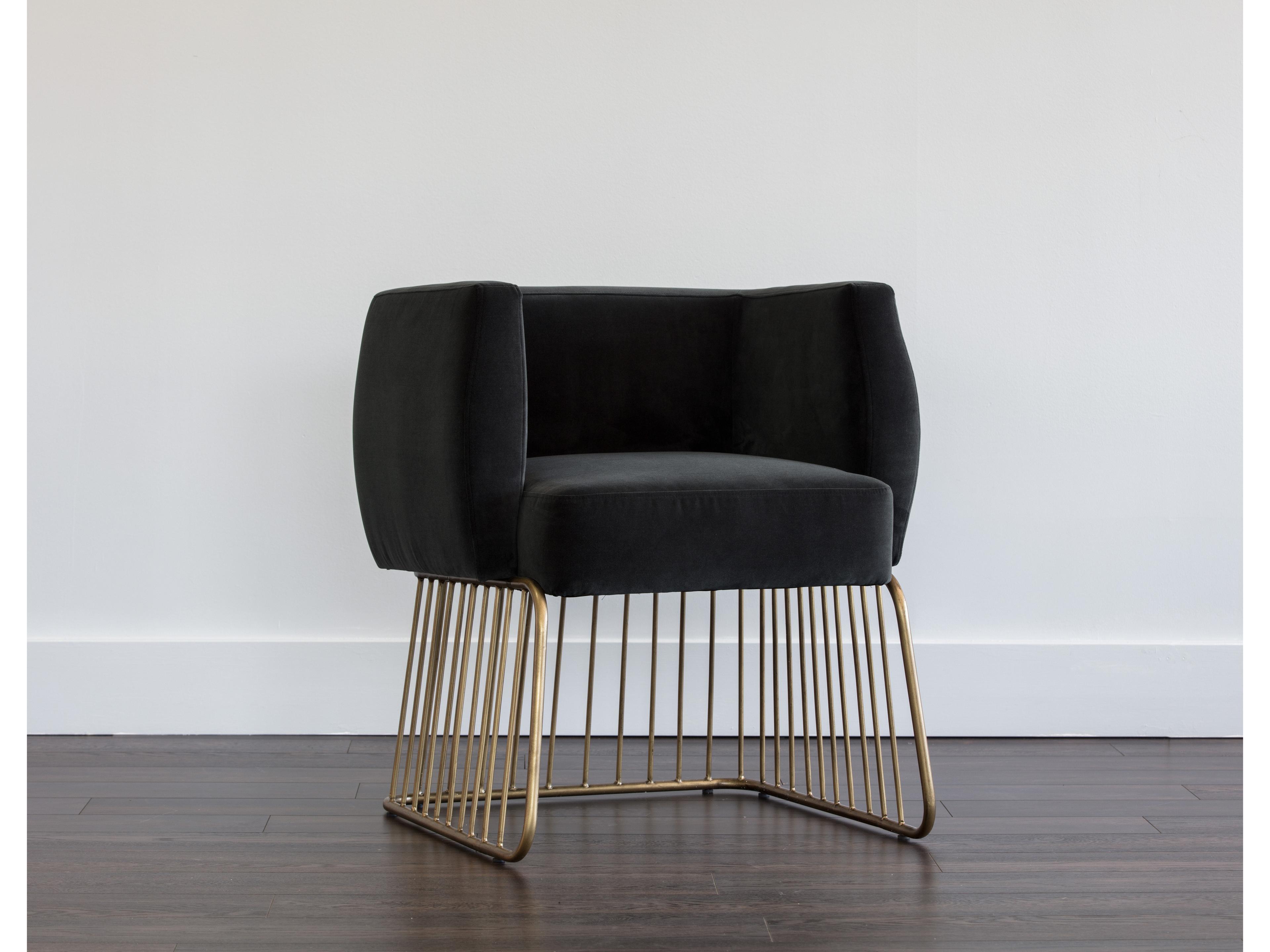 Mixt Gala Gray Upholstered Arm Dining Chair