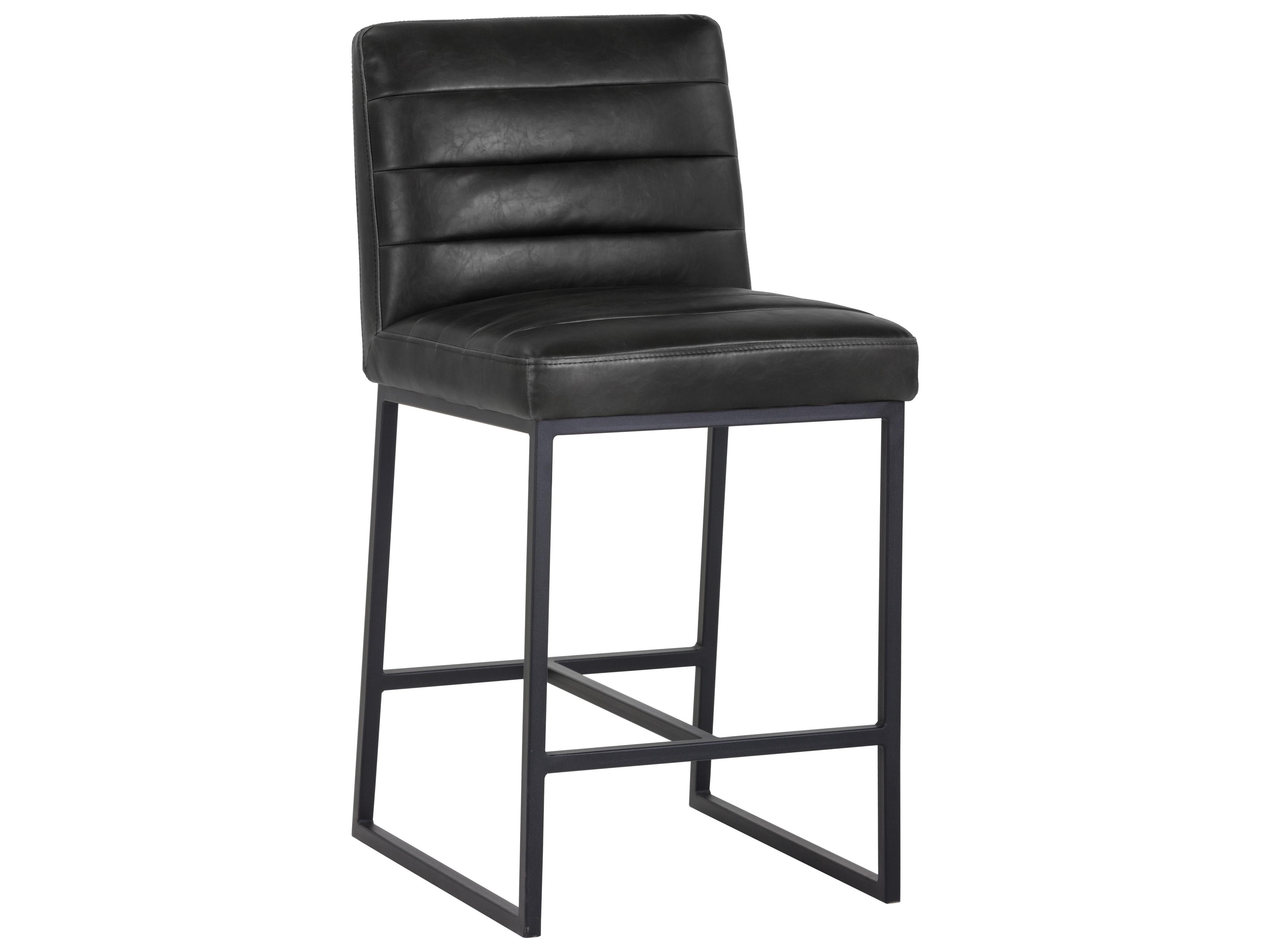 5west 18.5" Spyros Counter Stool Coal Black