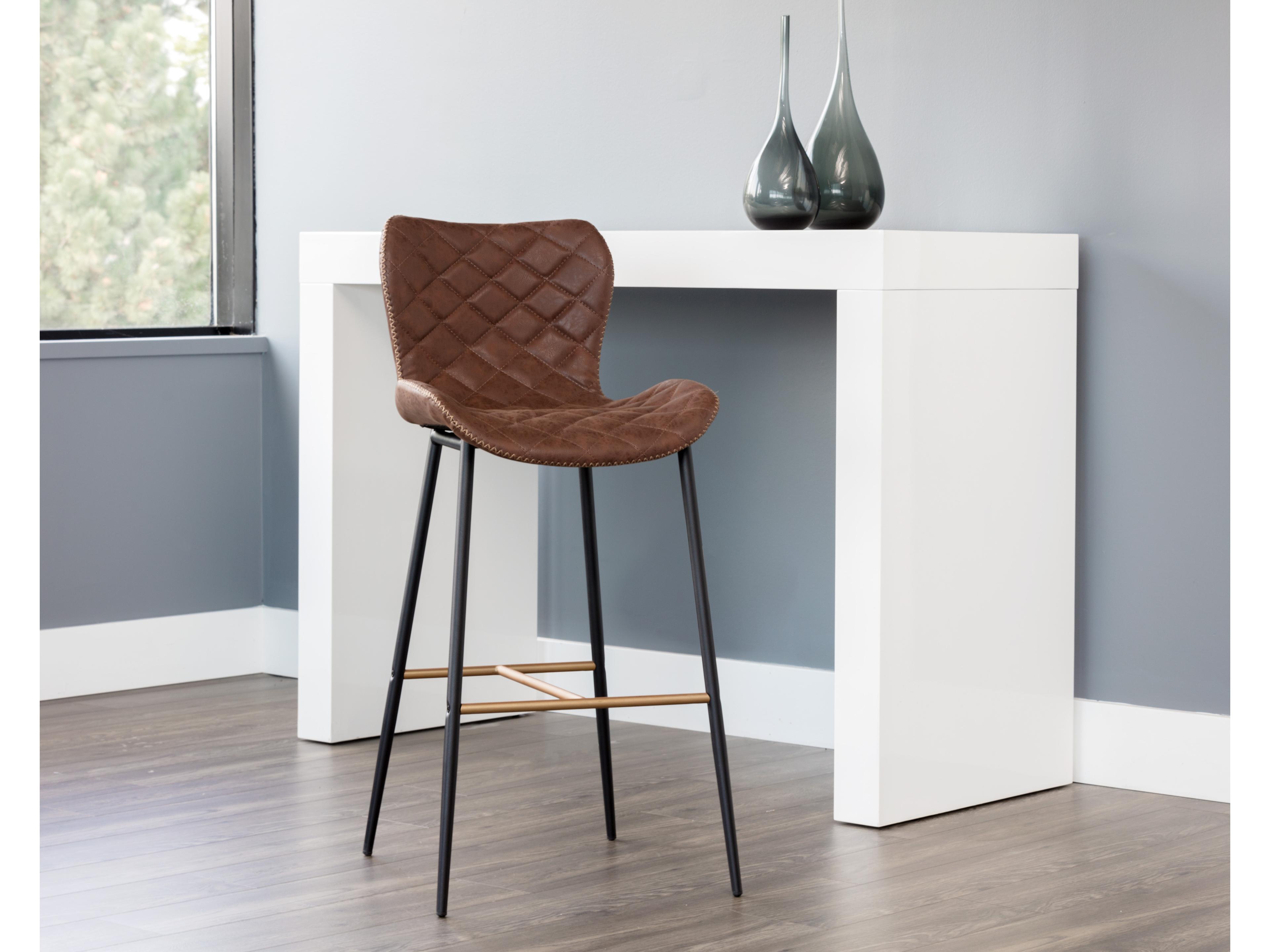 Sunpan Urban Unity 19" Lyla Barstool Antique Brown