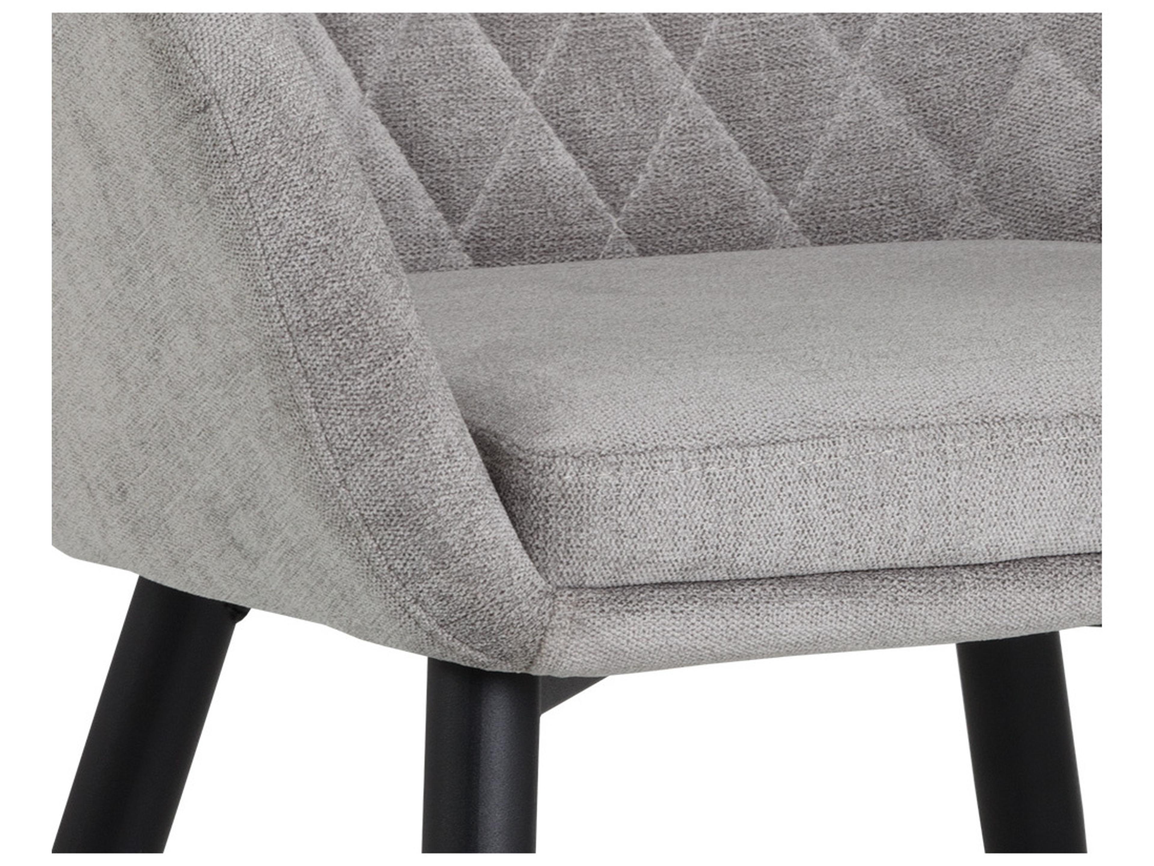 Sunpan Urban Unity Jayna Gray Upholstered Arm Dining Chair