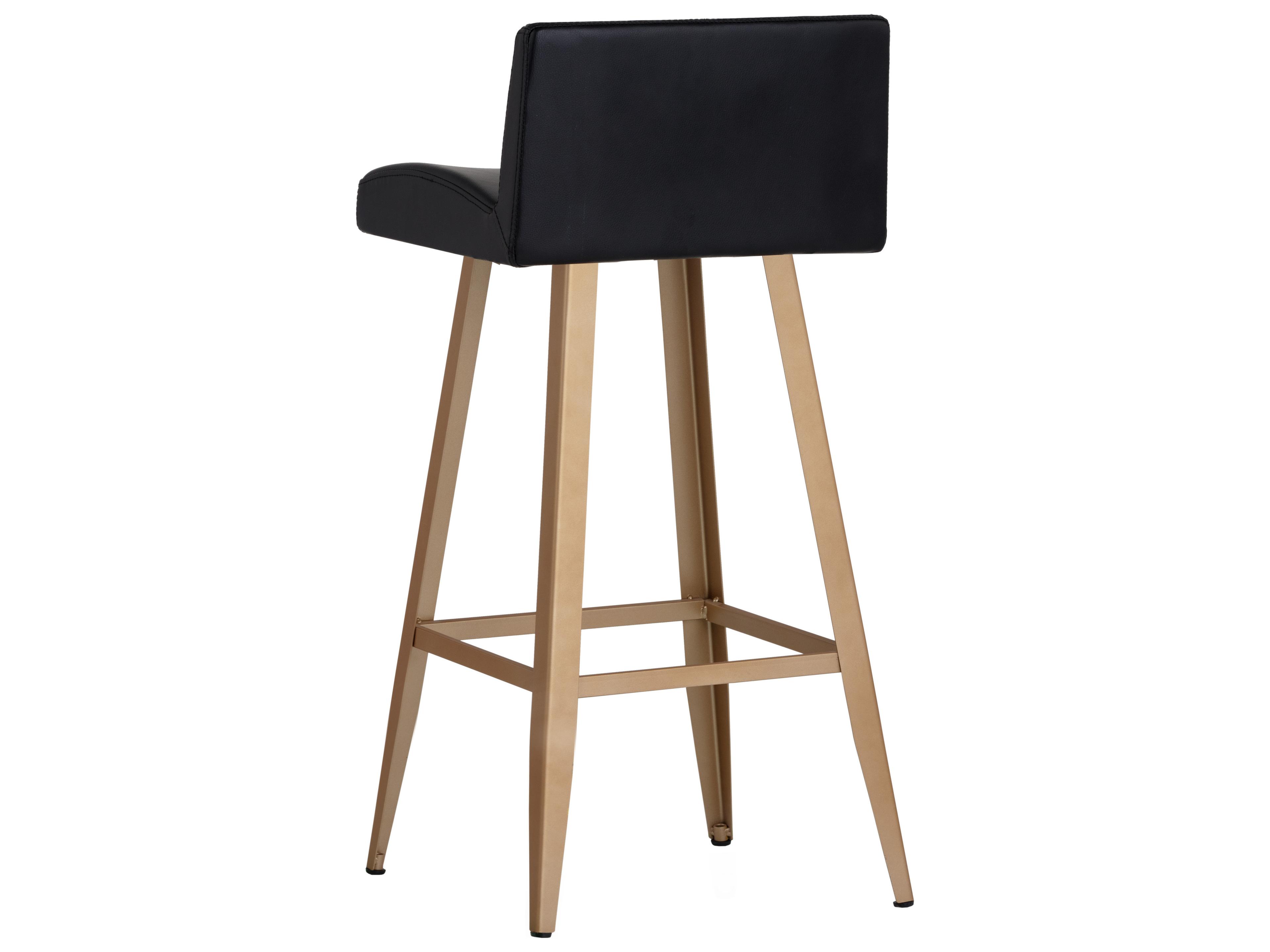 Sunpan Urban Unity Dani Onyx Champagne Gold Counter Stool