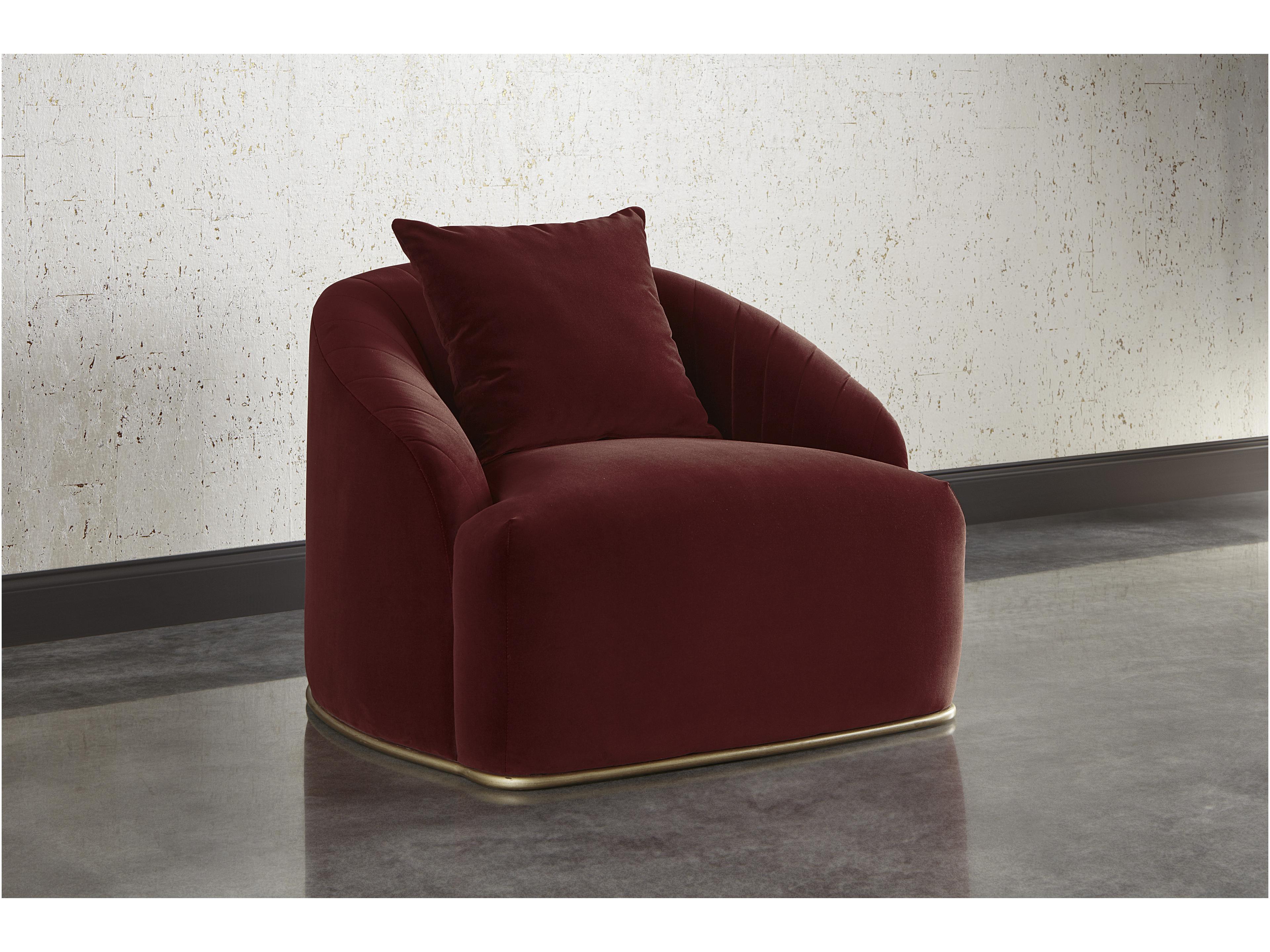 Sunpan Mixt Astrid Red Fabric Accent Chair