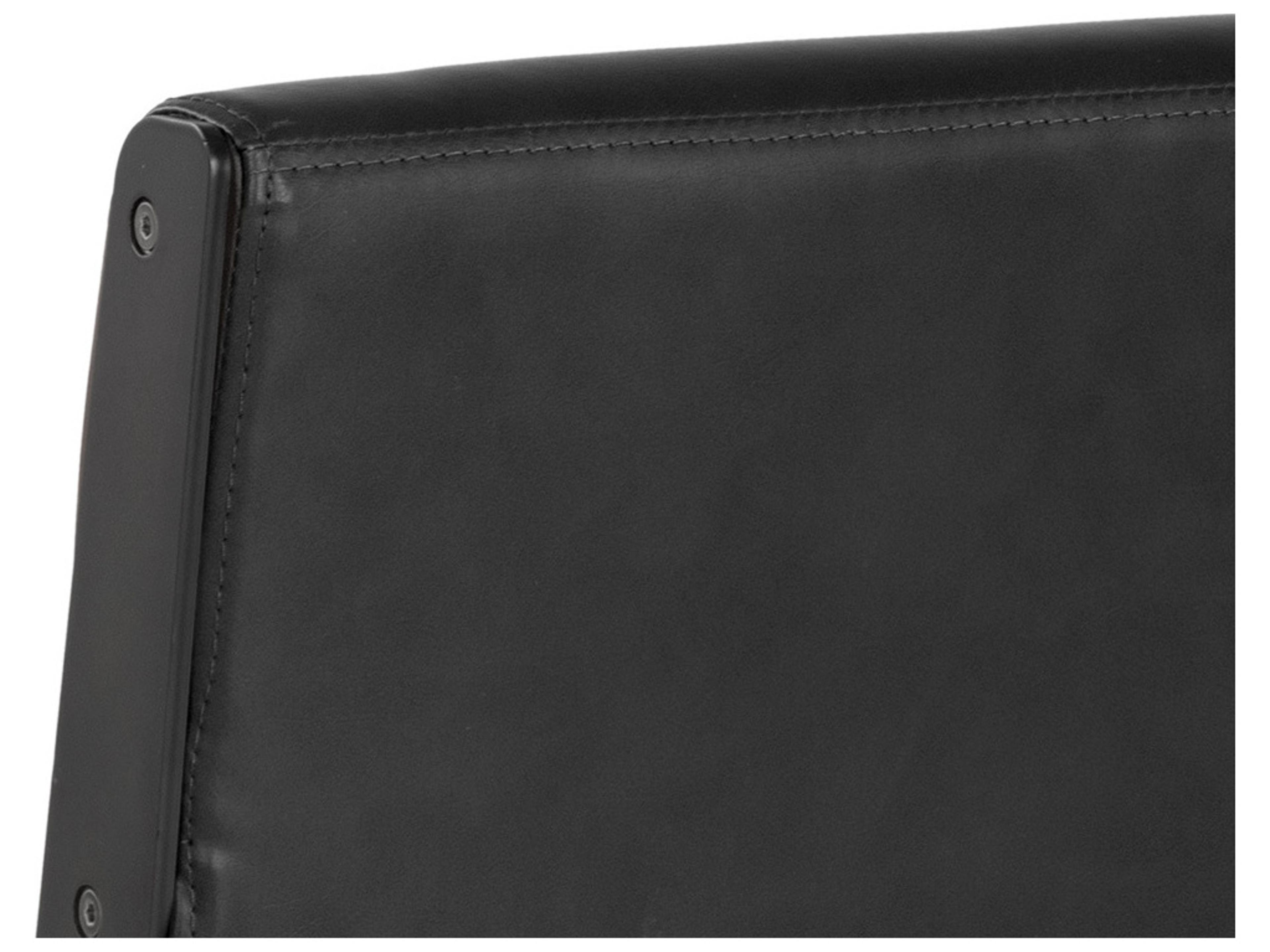 Sunpan Urban Unity Black Faux Leather Adjustable Swivel Computer Office Chair