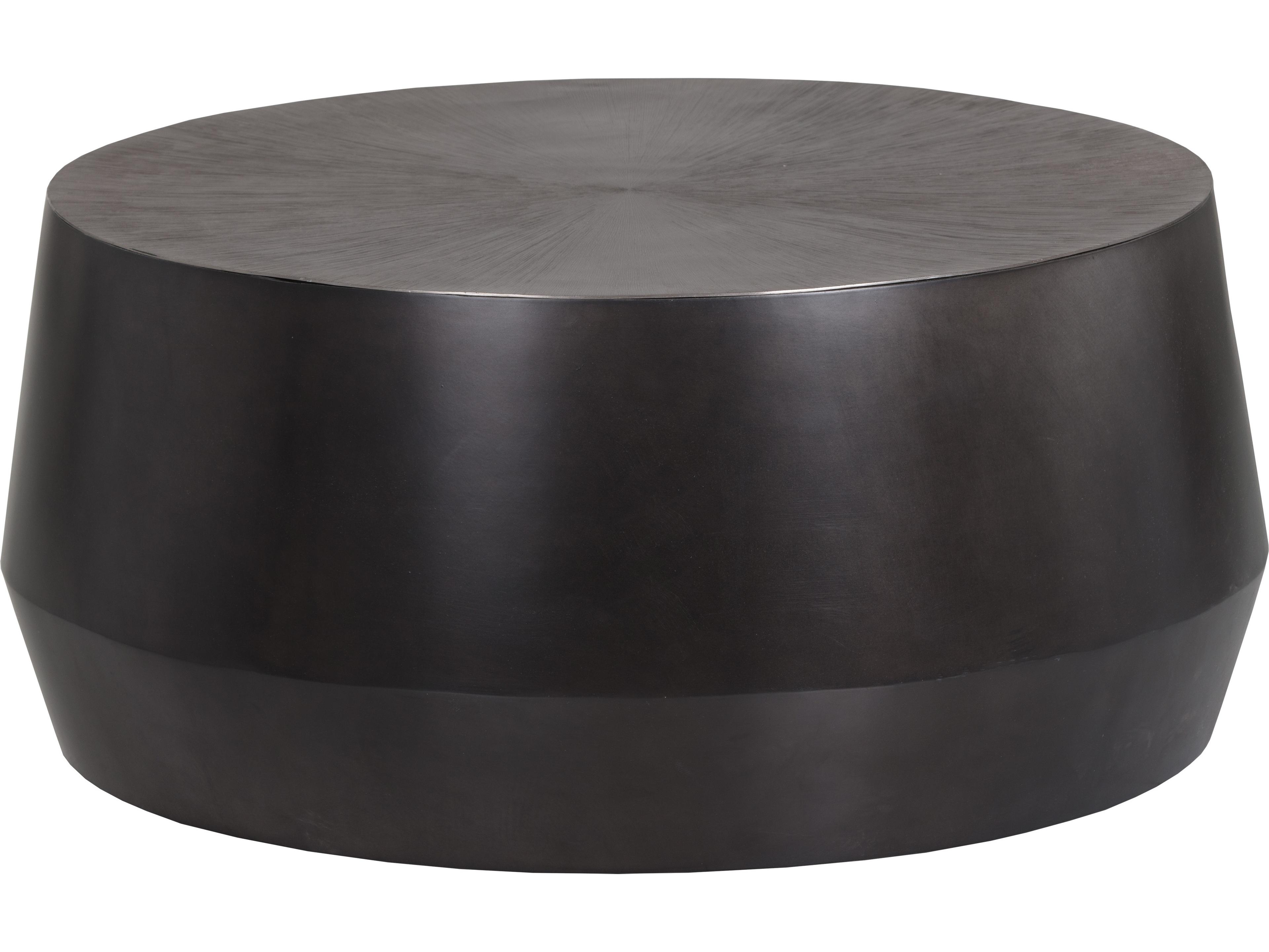 Sunpan Creed Round Gunmetal Coffee Table