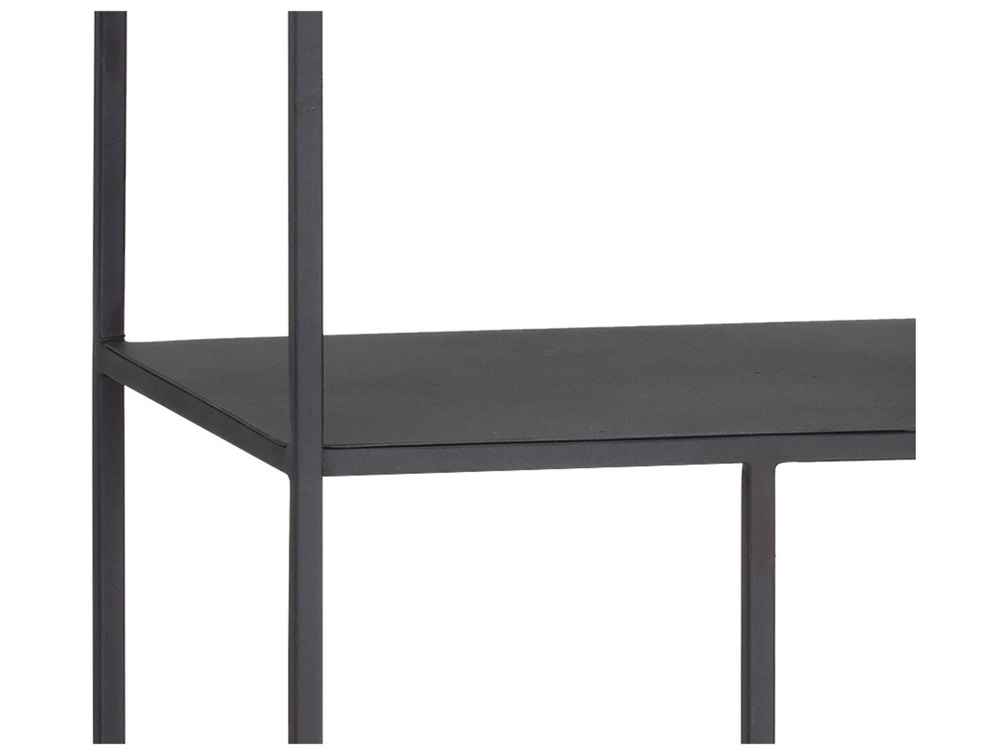 Sunpan Mixt Matte Black Bookcase