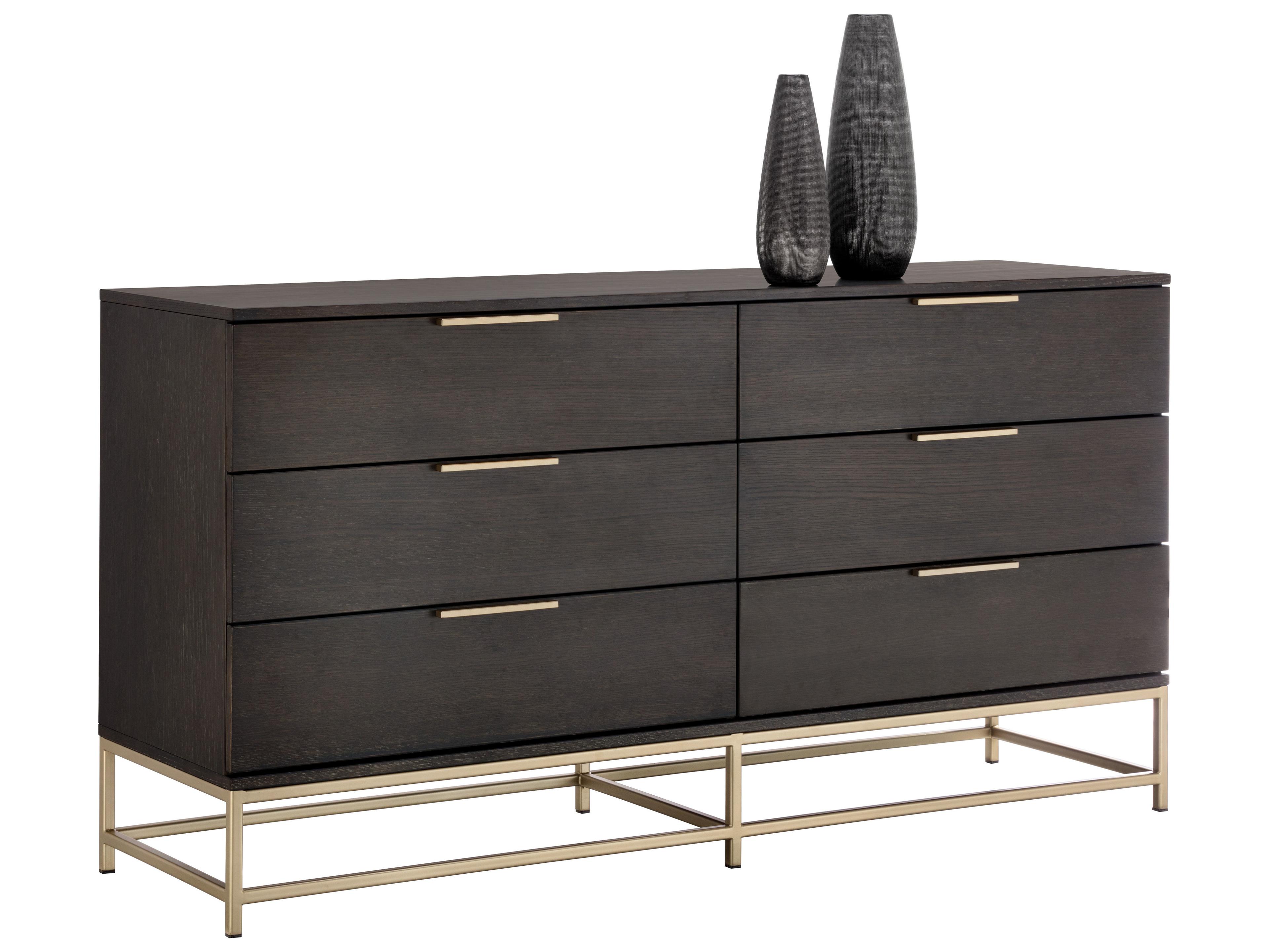 Rebel Dresser Artezia Collection Modern Charcoal Grey