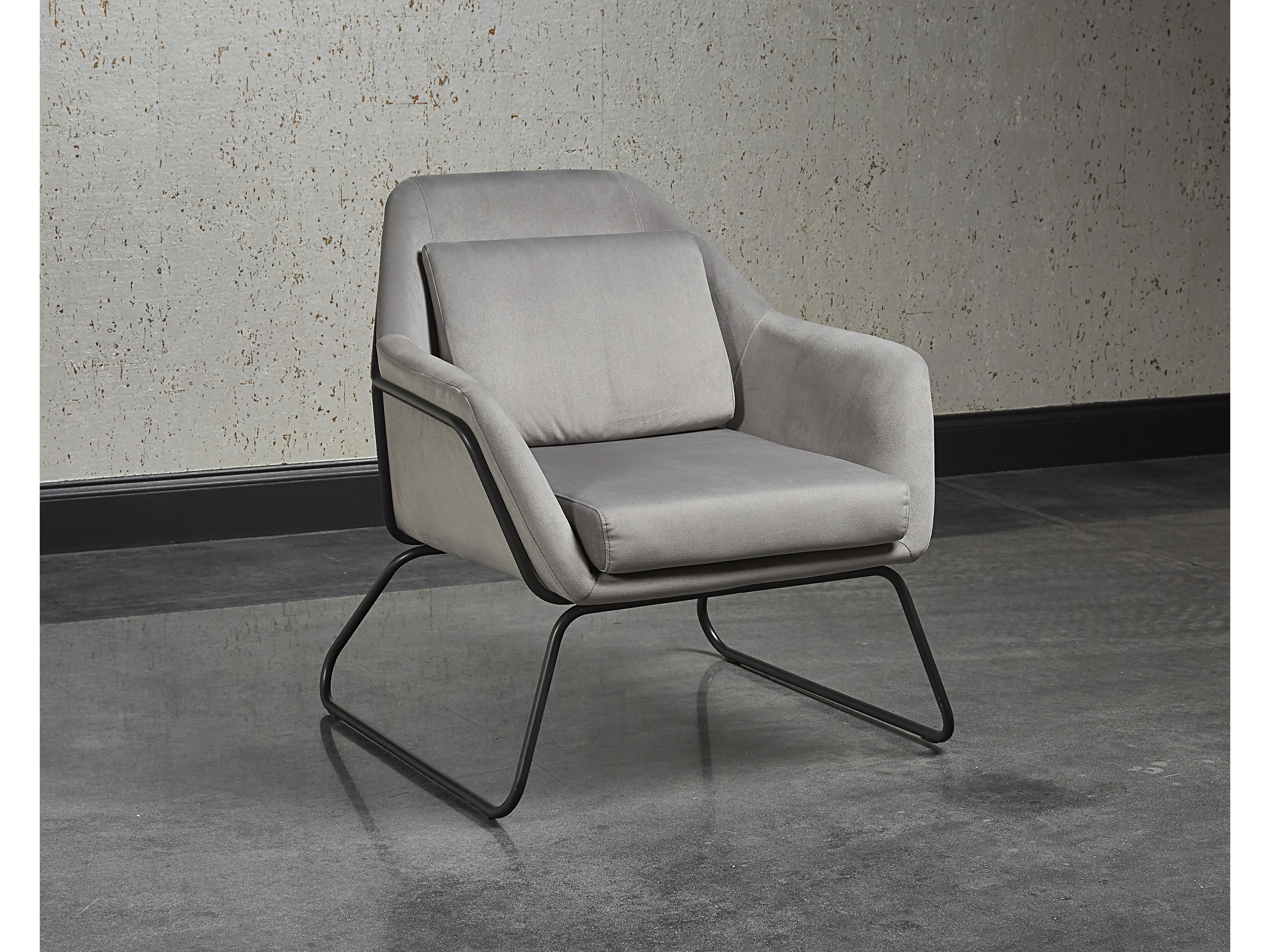 Sunpan Urban Unity Watts Gray Fabric Accent Chair