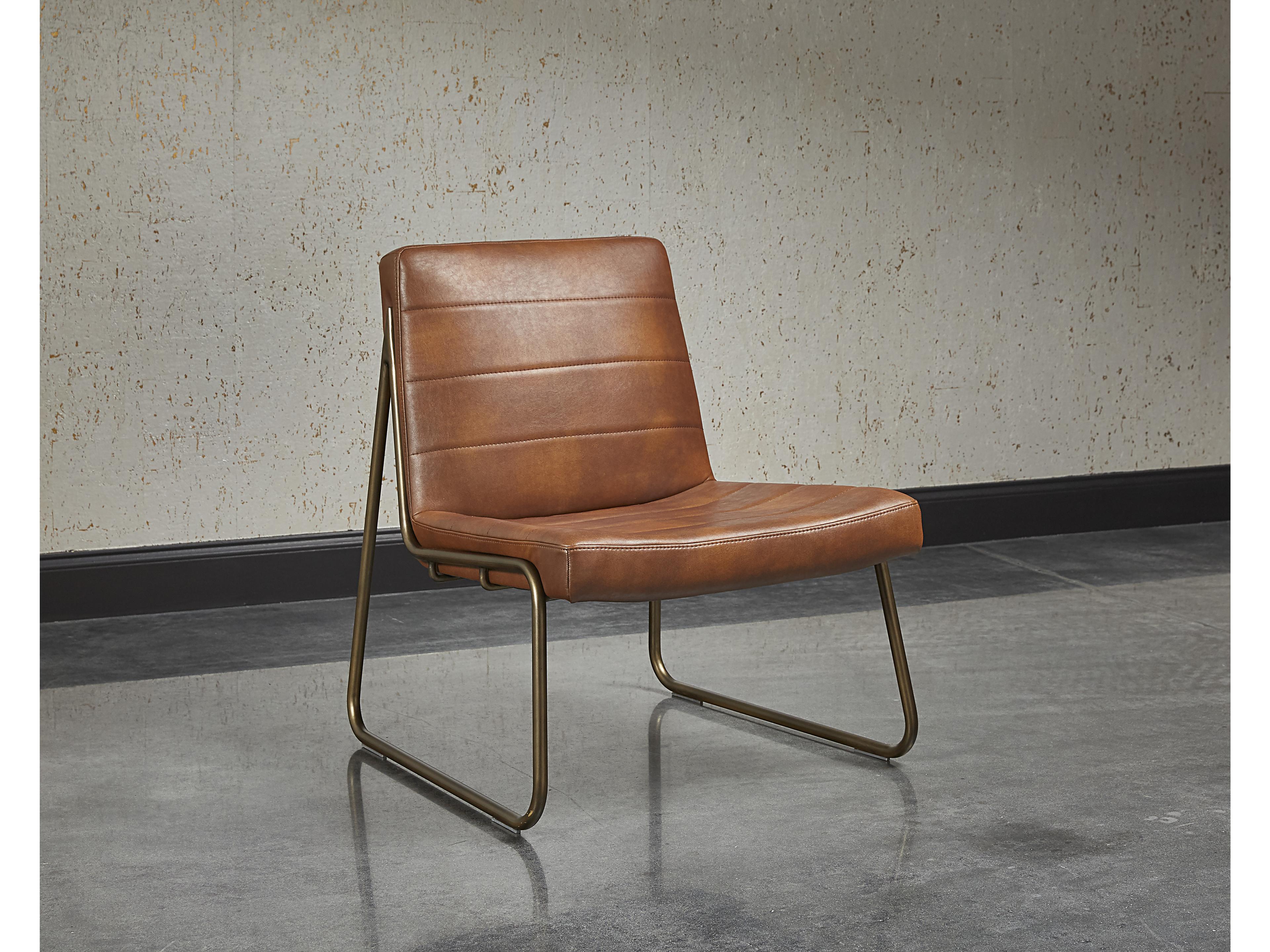 Sunpan Irongate Anton Brown Accent Chair