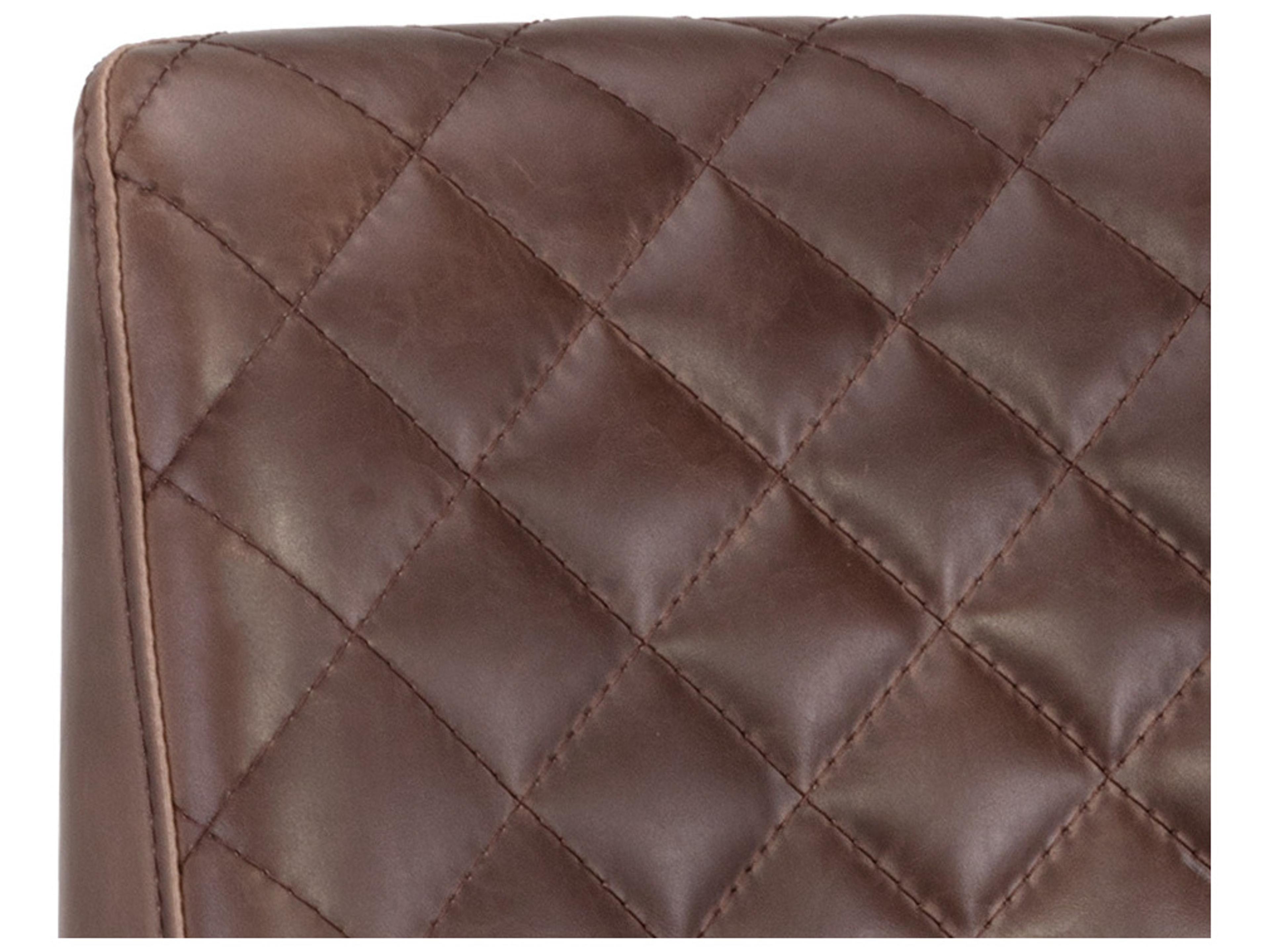 Sunpan 5west Leighland Havana Dark Brown Antique Brass Bar Stool