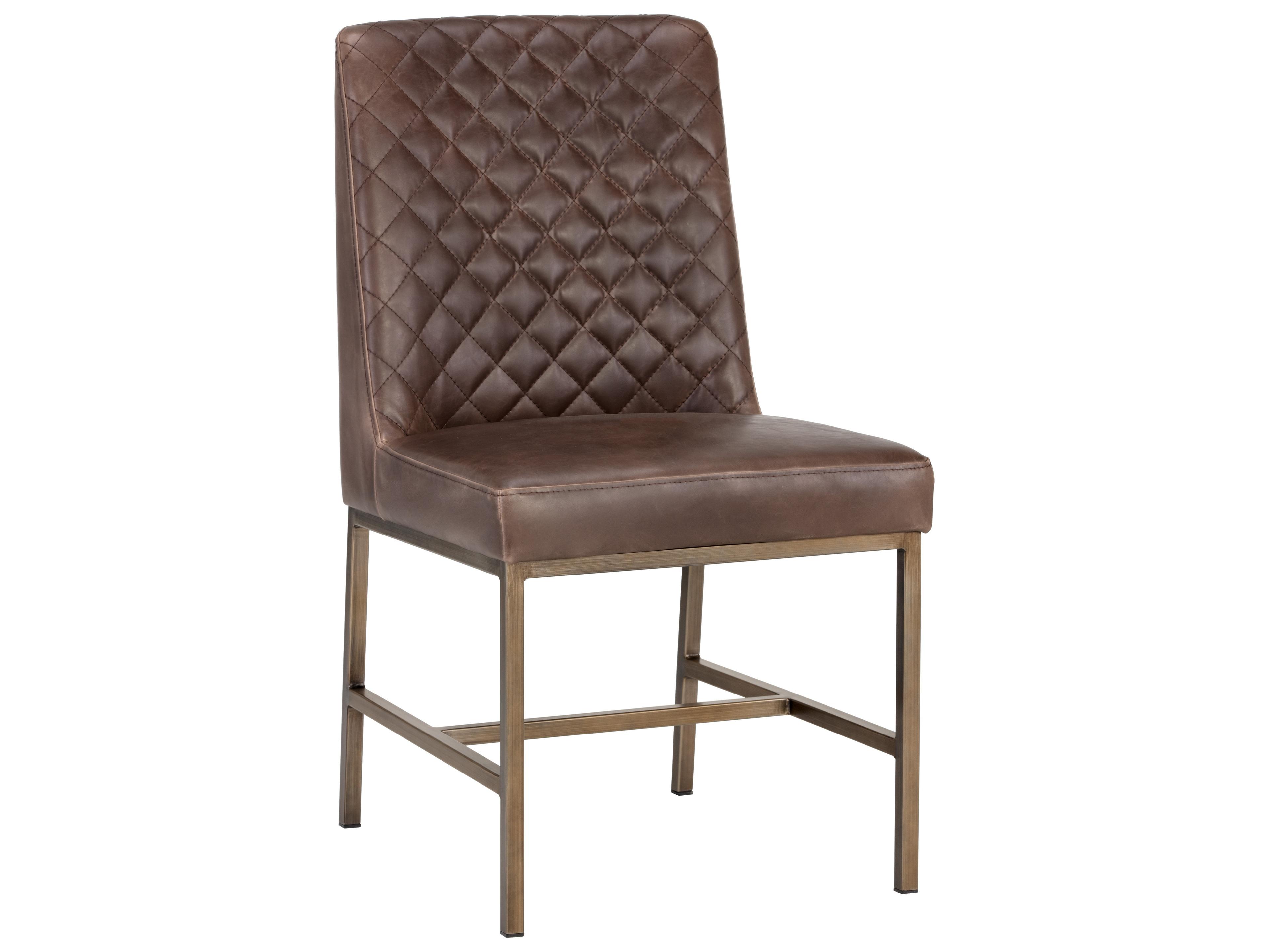 5west Leighland Dining Chair Havana Dark Brown