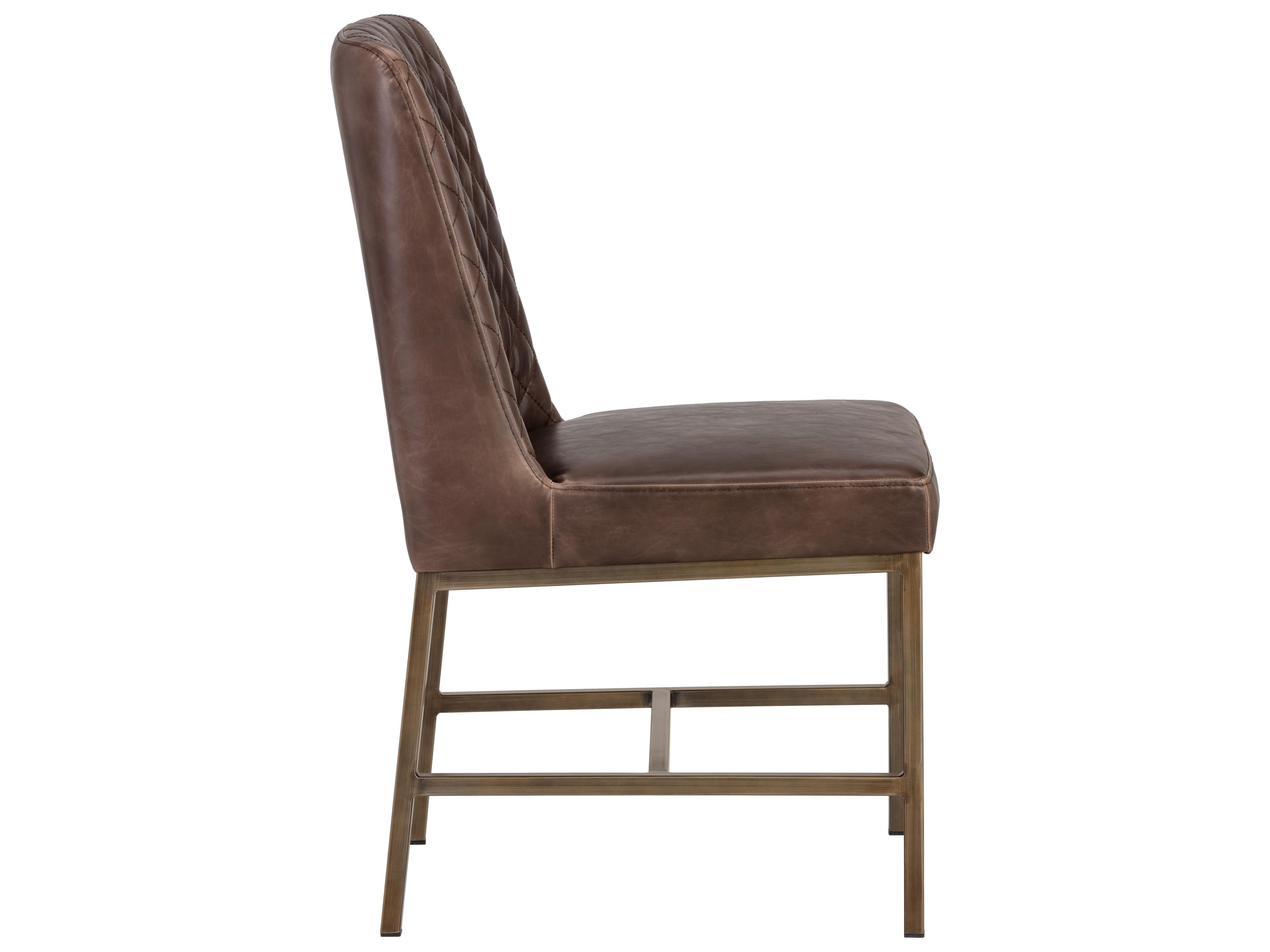 Sunpan 5west Leighland Dining Chair Havana Dark Brown