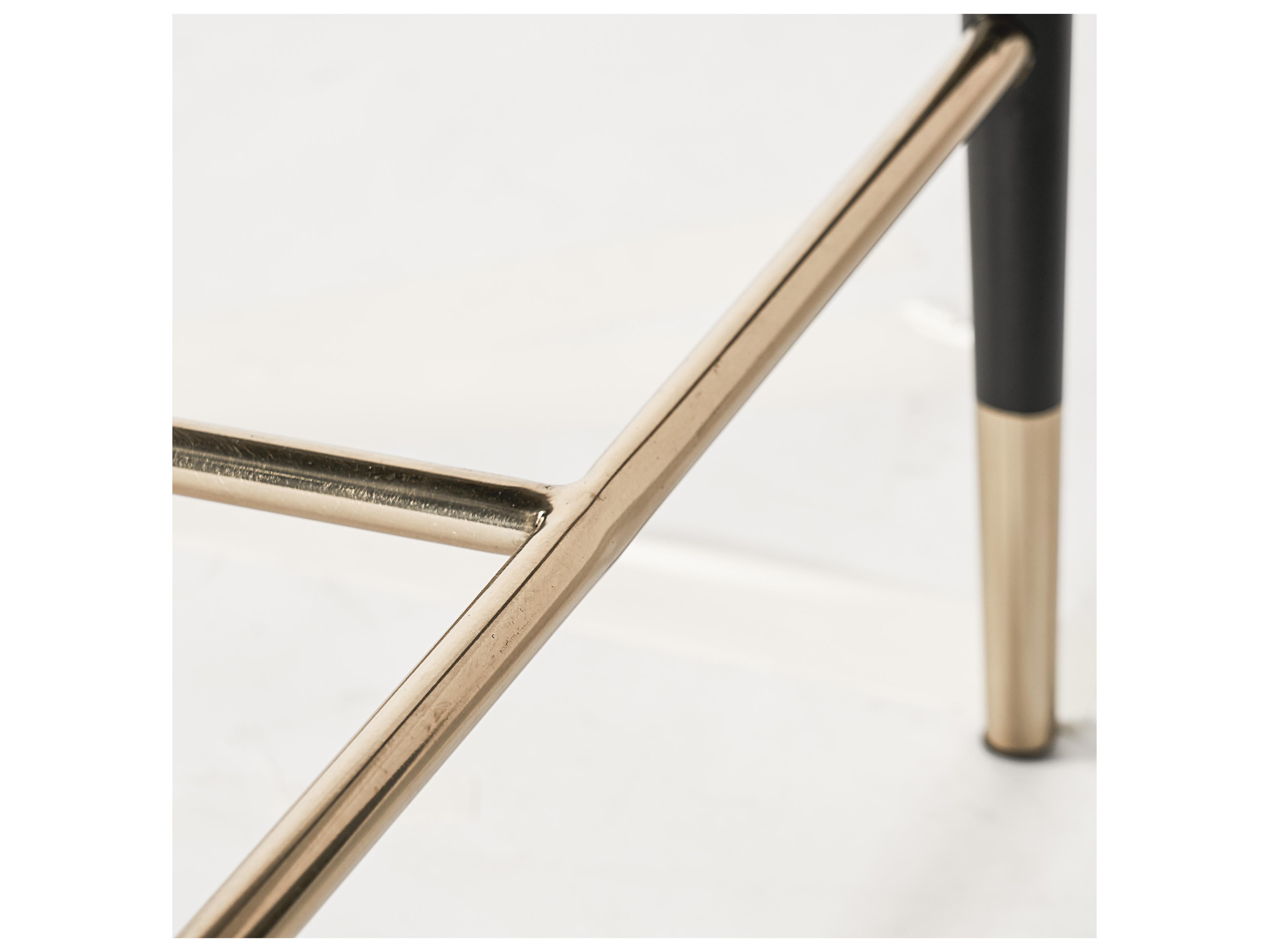 Sunpan Ikon Asher Leather Flint Grey Napa Taupe Counter Stool