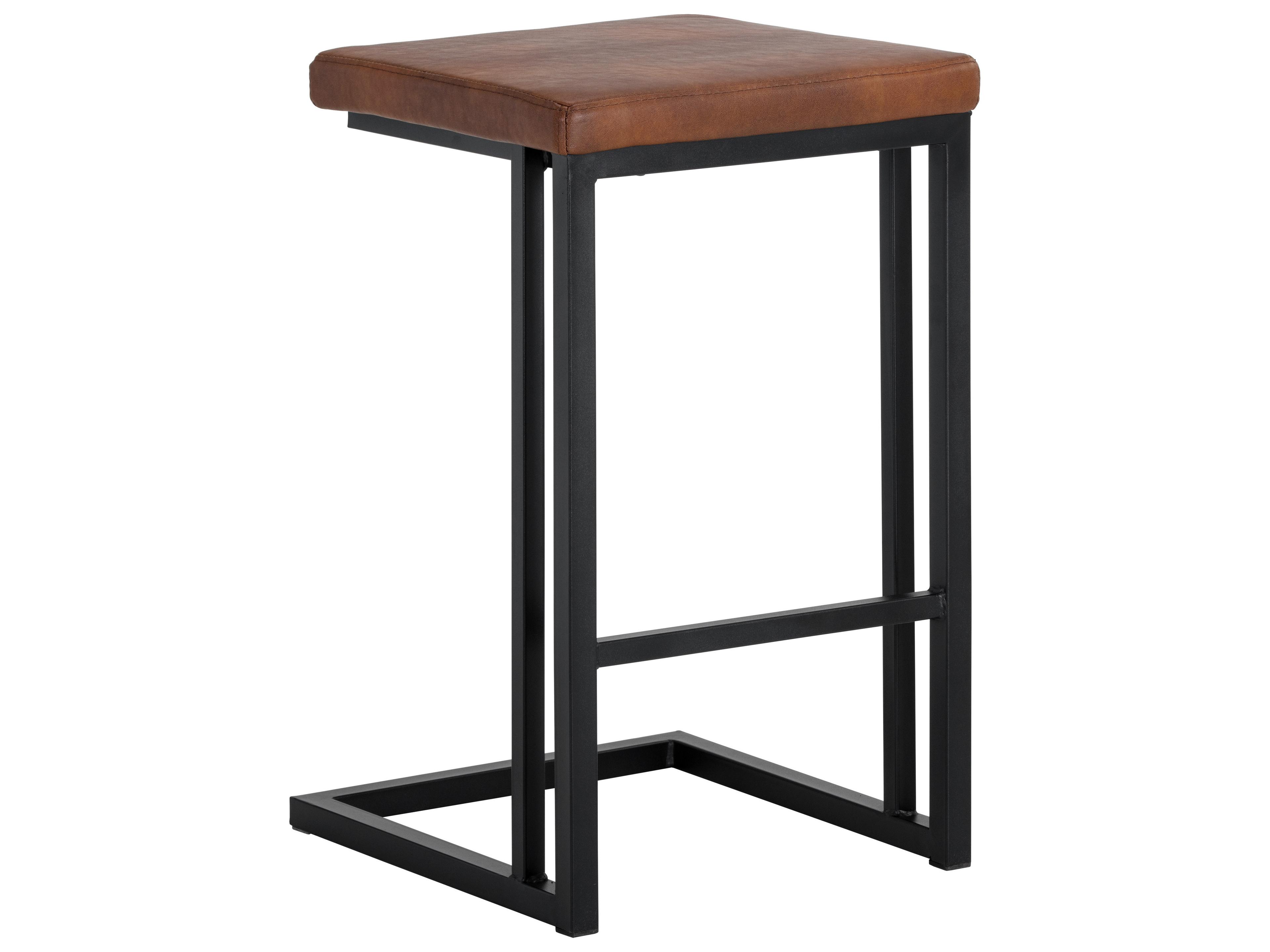Urban Unity 16" Boone Counter Stool Black Bravo Cognac