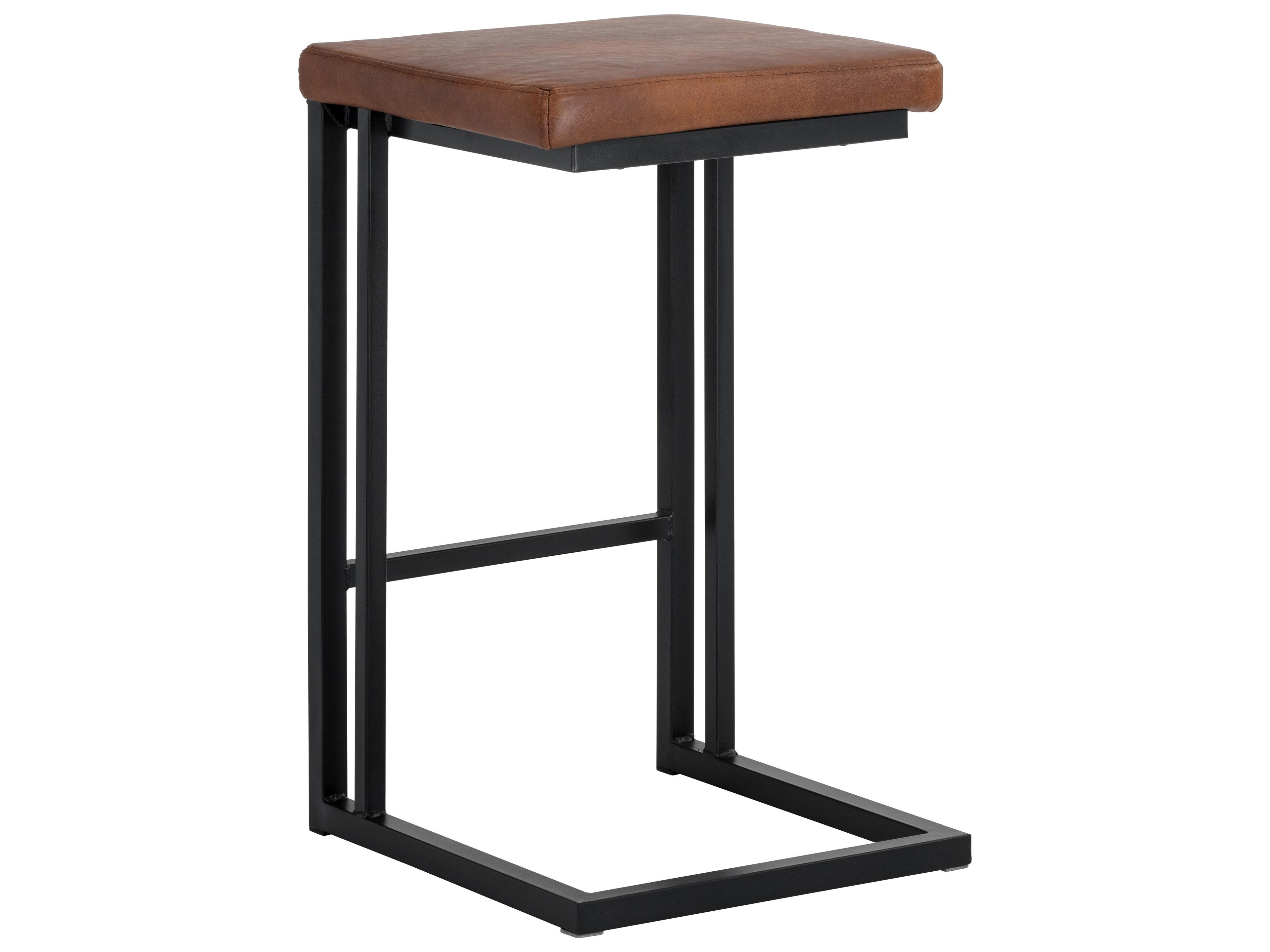 Sunpan Urban Unity 16" Boone Counter Stool Black Bravo Cognac