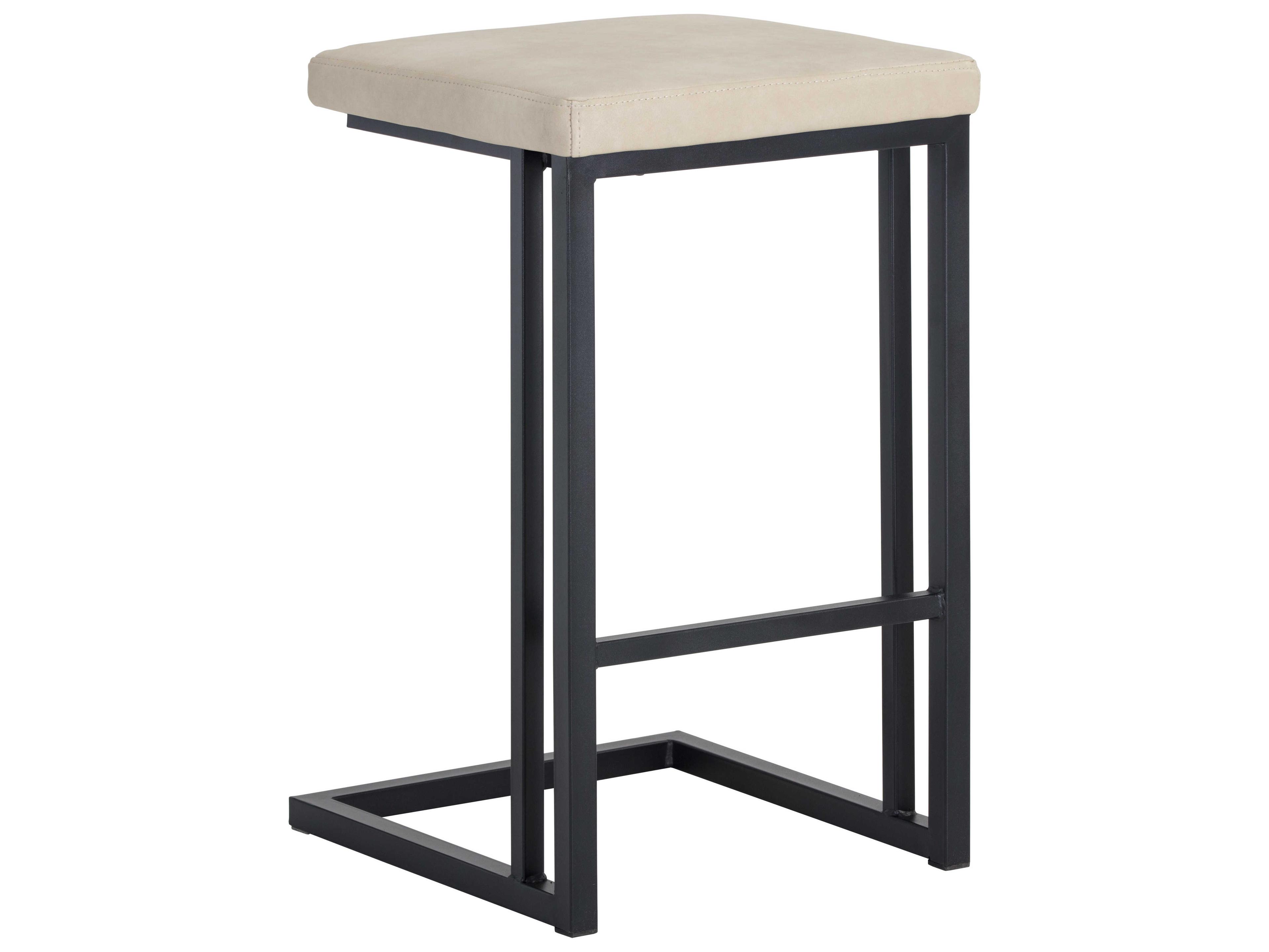 Sunpan Urban Unity 16" Boone Counter Stool Black Bravo Cream