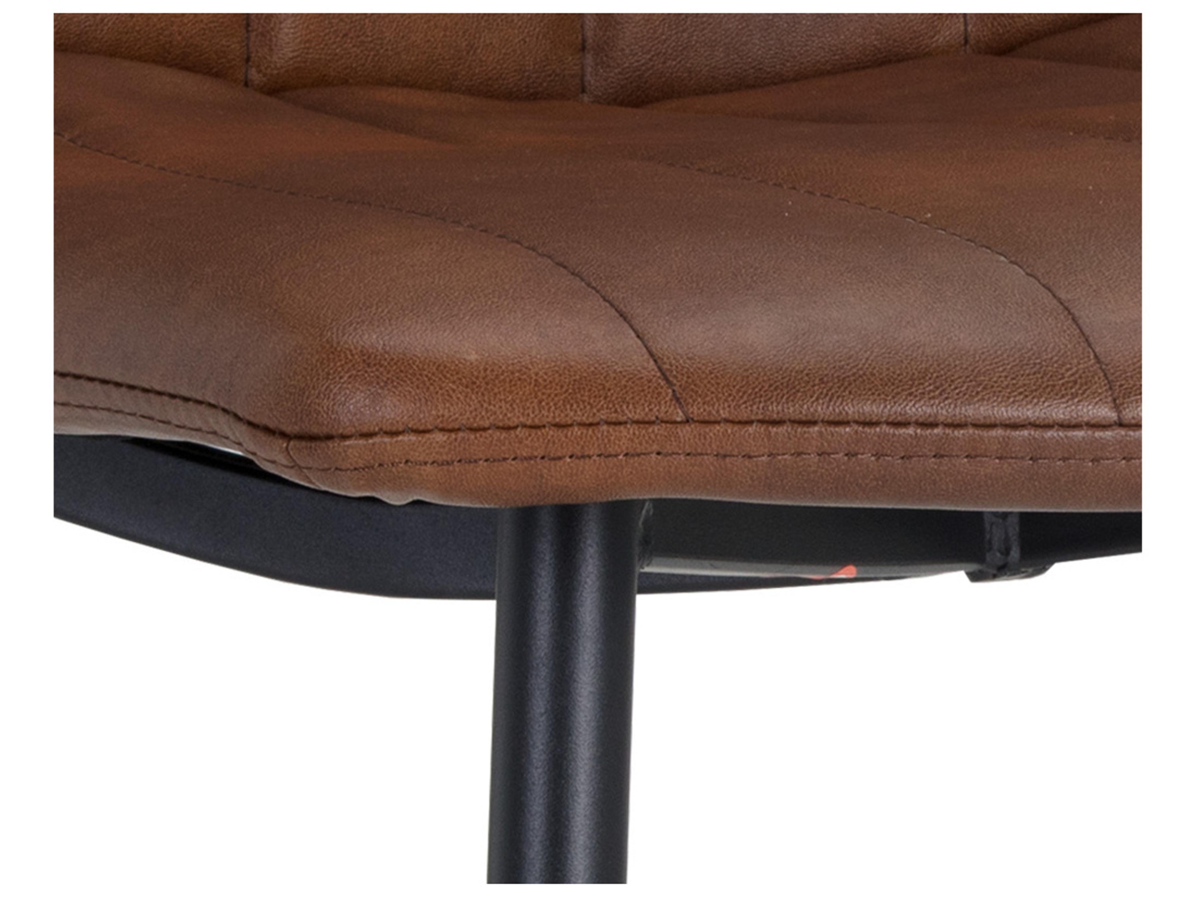 Sunpan Urban Unity Drew Dining Chair Black Bravo Cognac