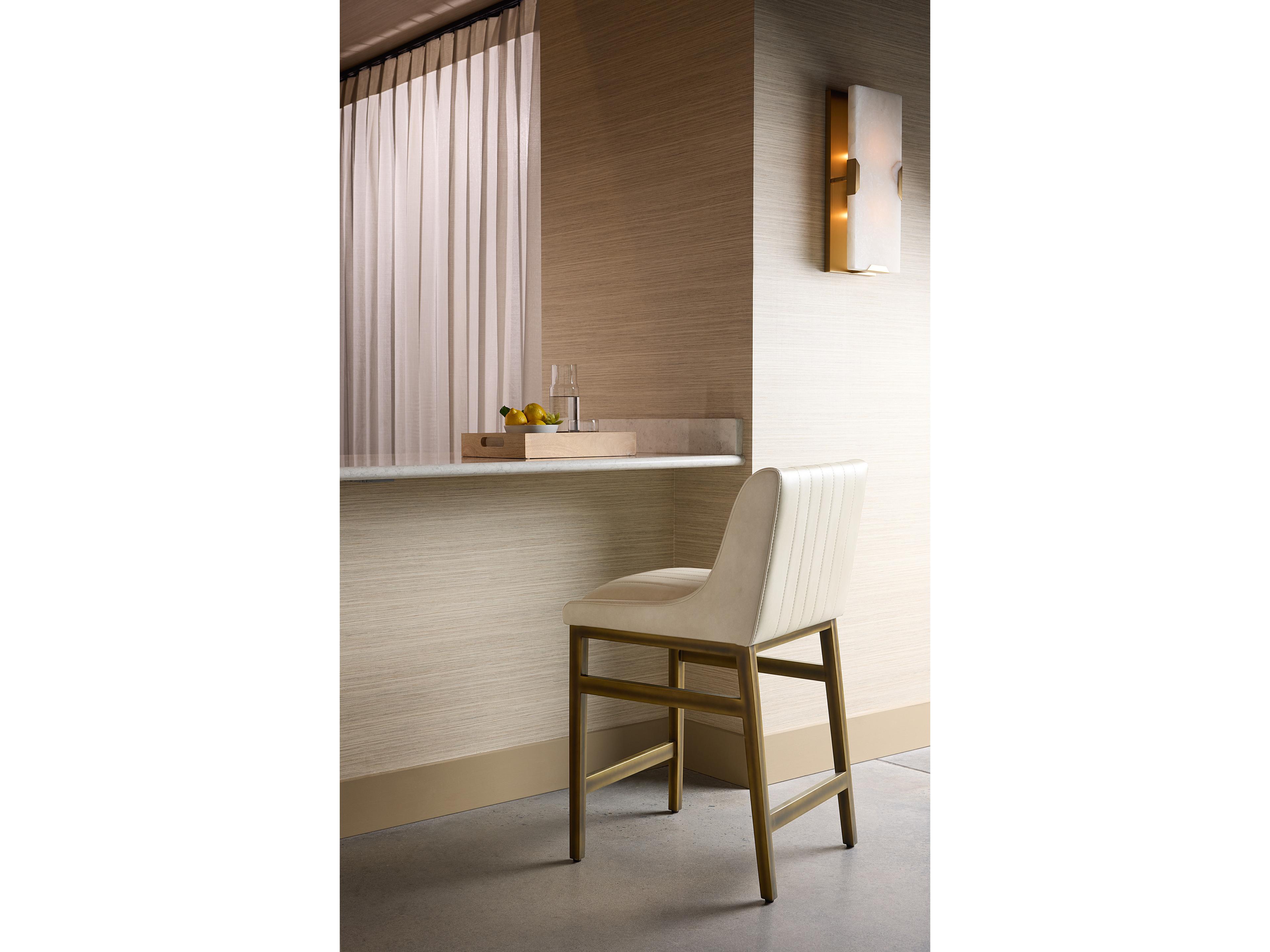 Sunpan Irongate Halden Bravo Cream Rustic Bronze Counter Stool