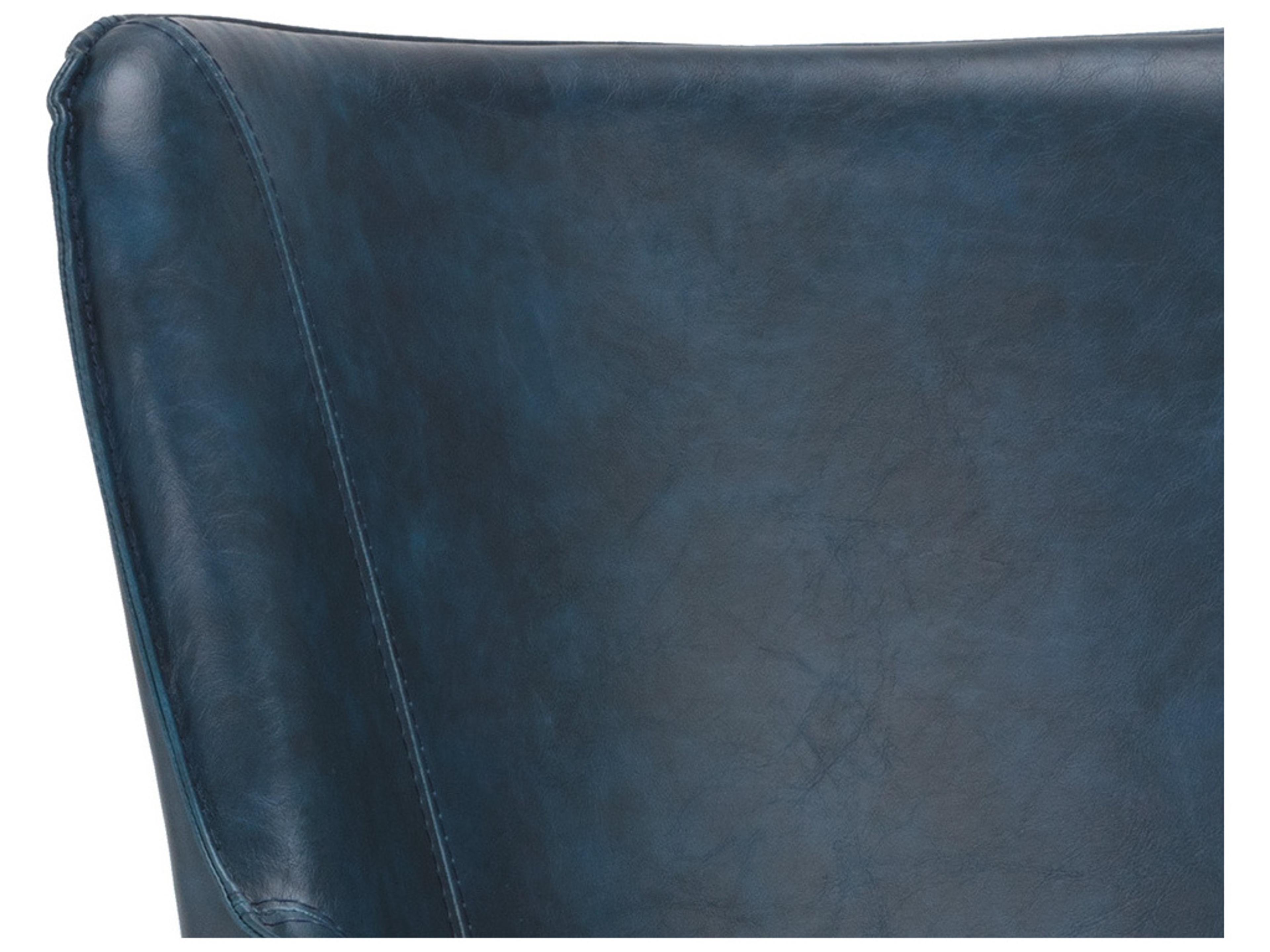 Sunpan Irongate Franklin Blue Arm Dining Chair