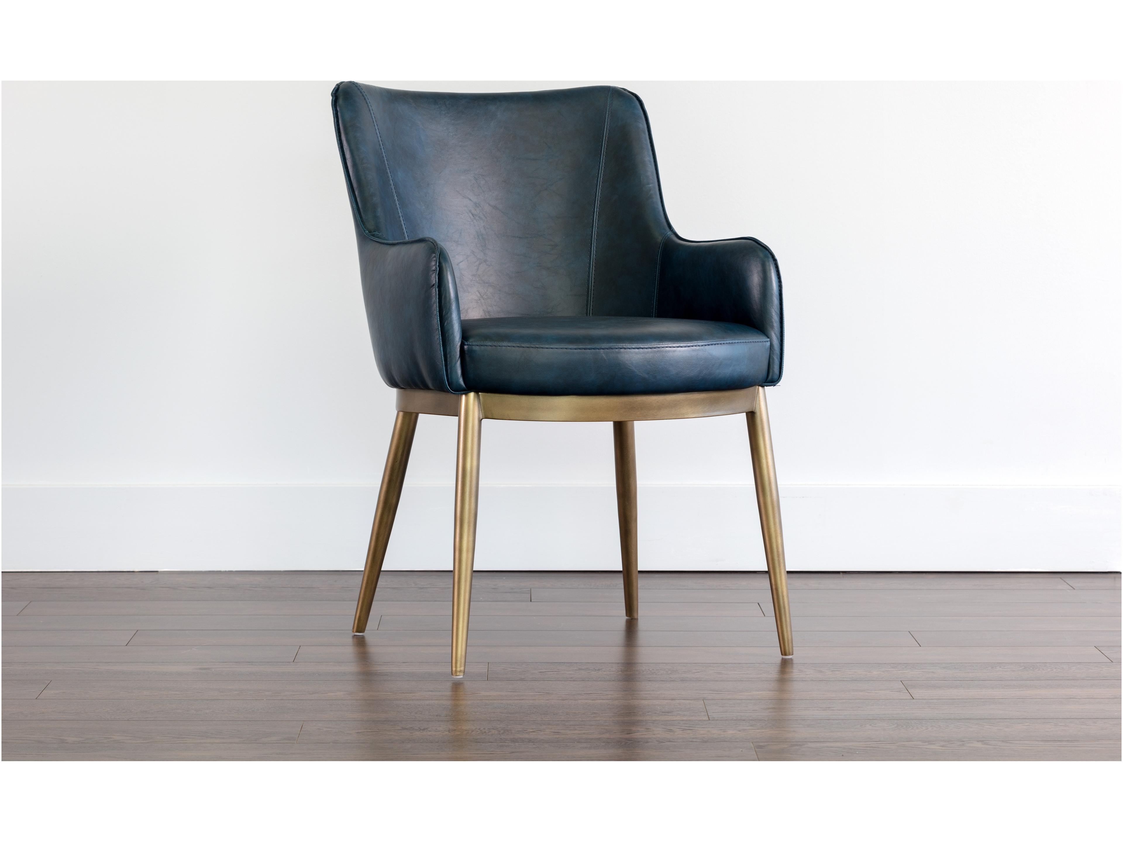 Irongate Franklin Blue Arm Dining Chair