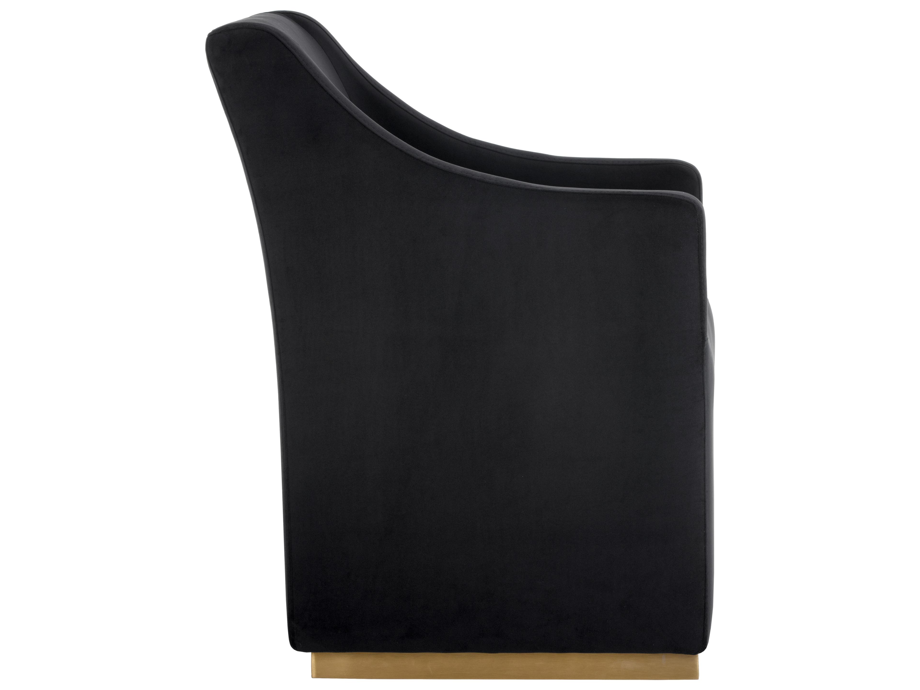 Sunpan Irongate Zane Black Fabric Accent Chair