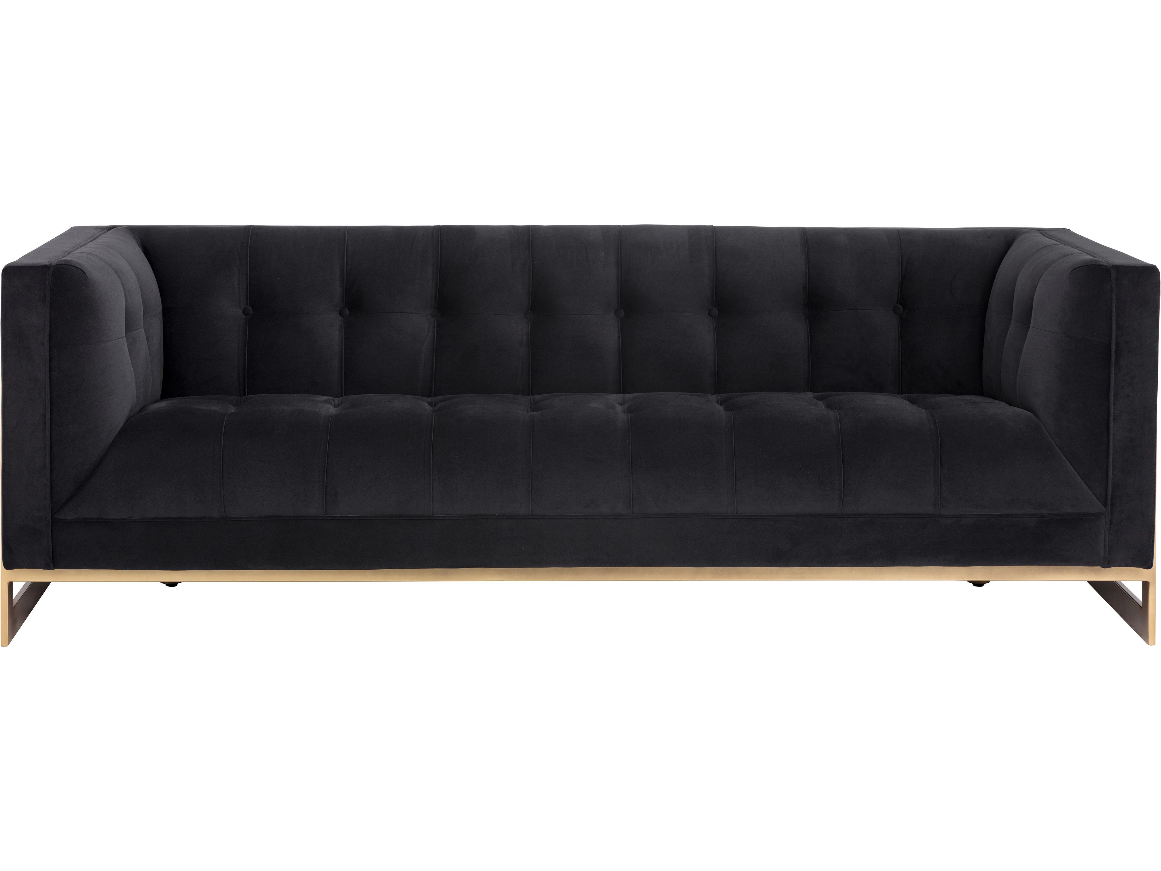 Irongate Ekon Abbington Black Rustic Bronze Upholstered Sofa