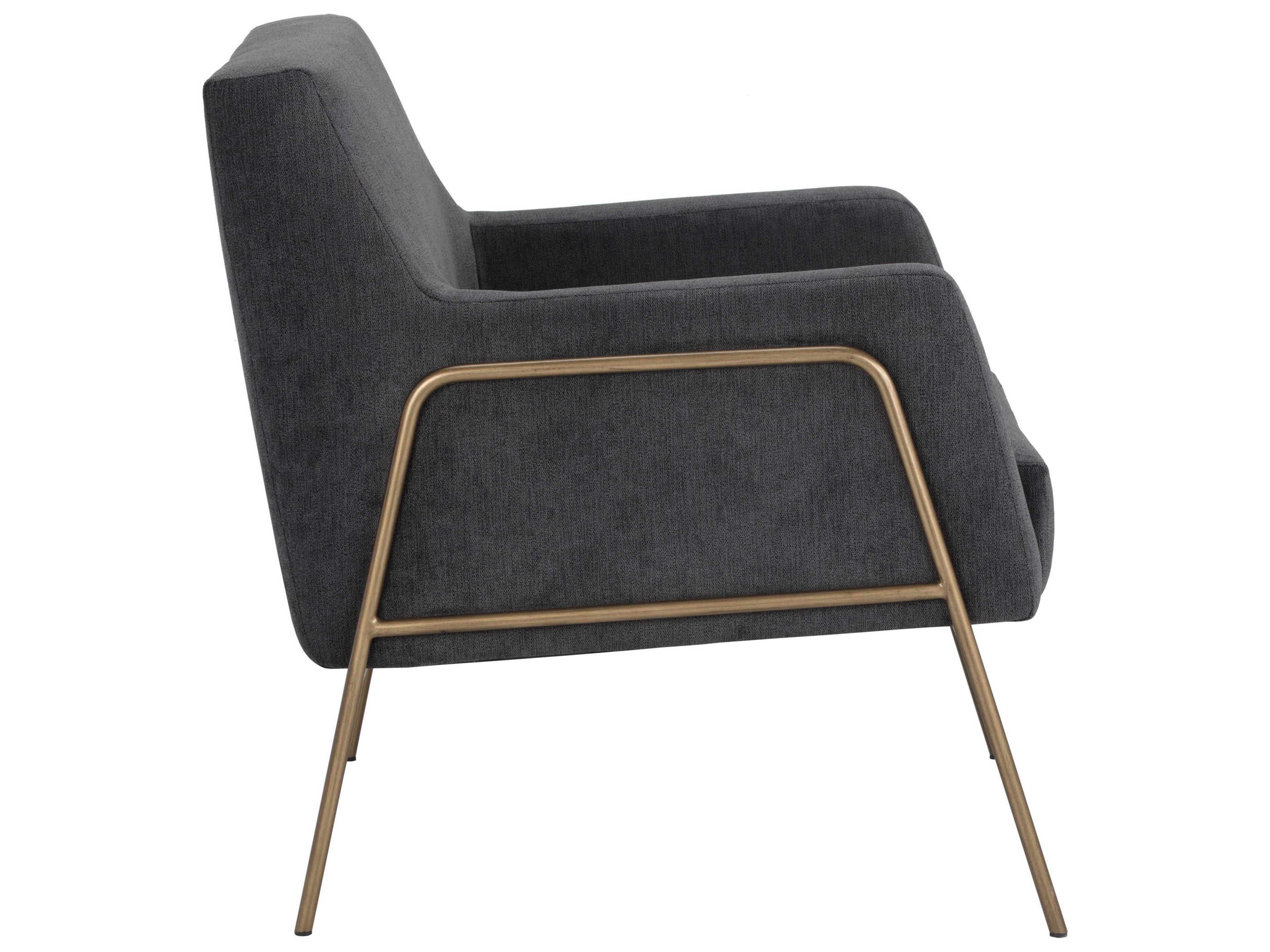 Sunpan Mixt Cybil Gray Fabric Accent Chair