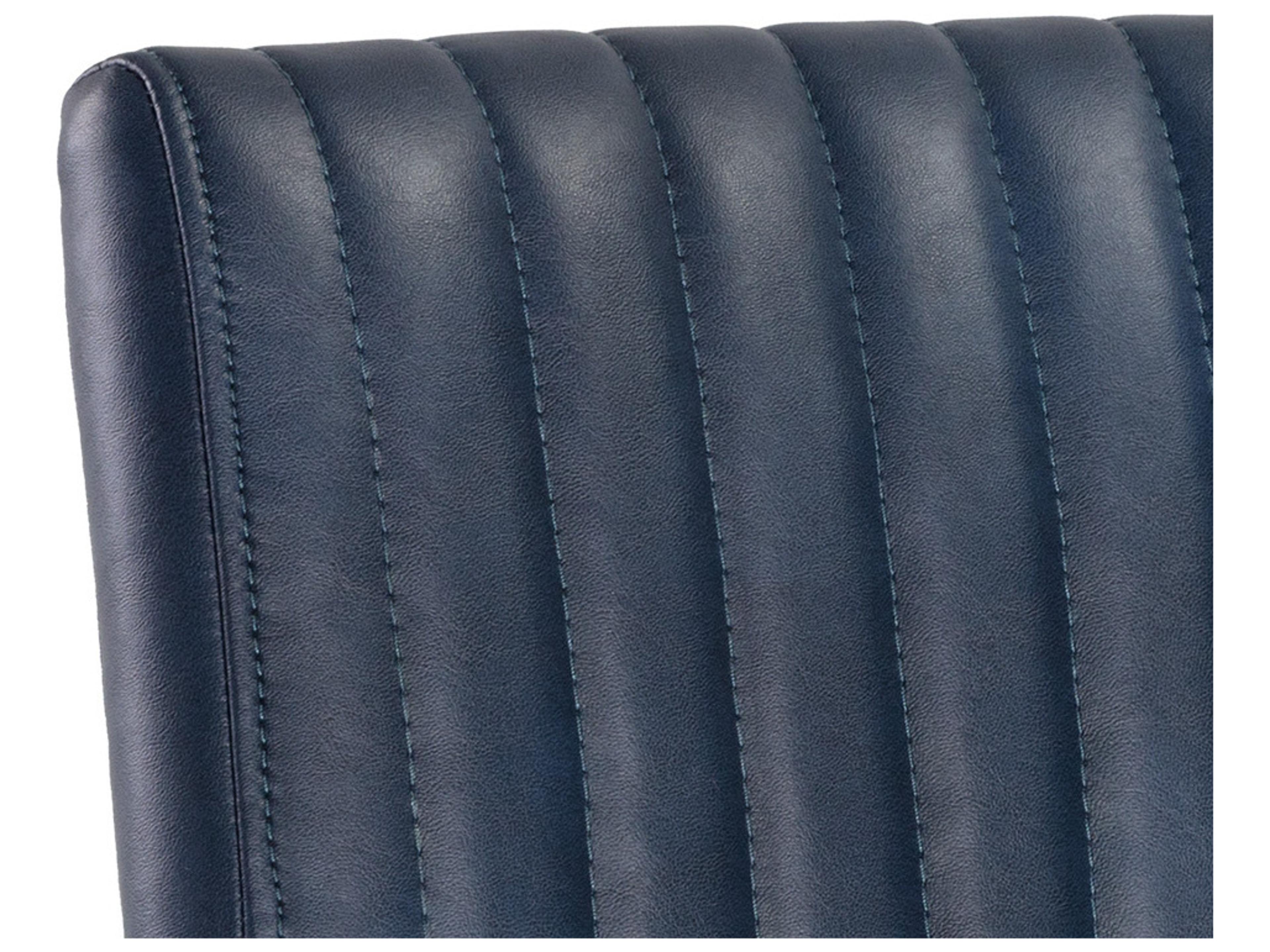 Sunpan Ikon Homer Blue Arm Dining Chair