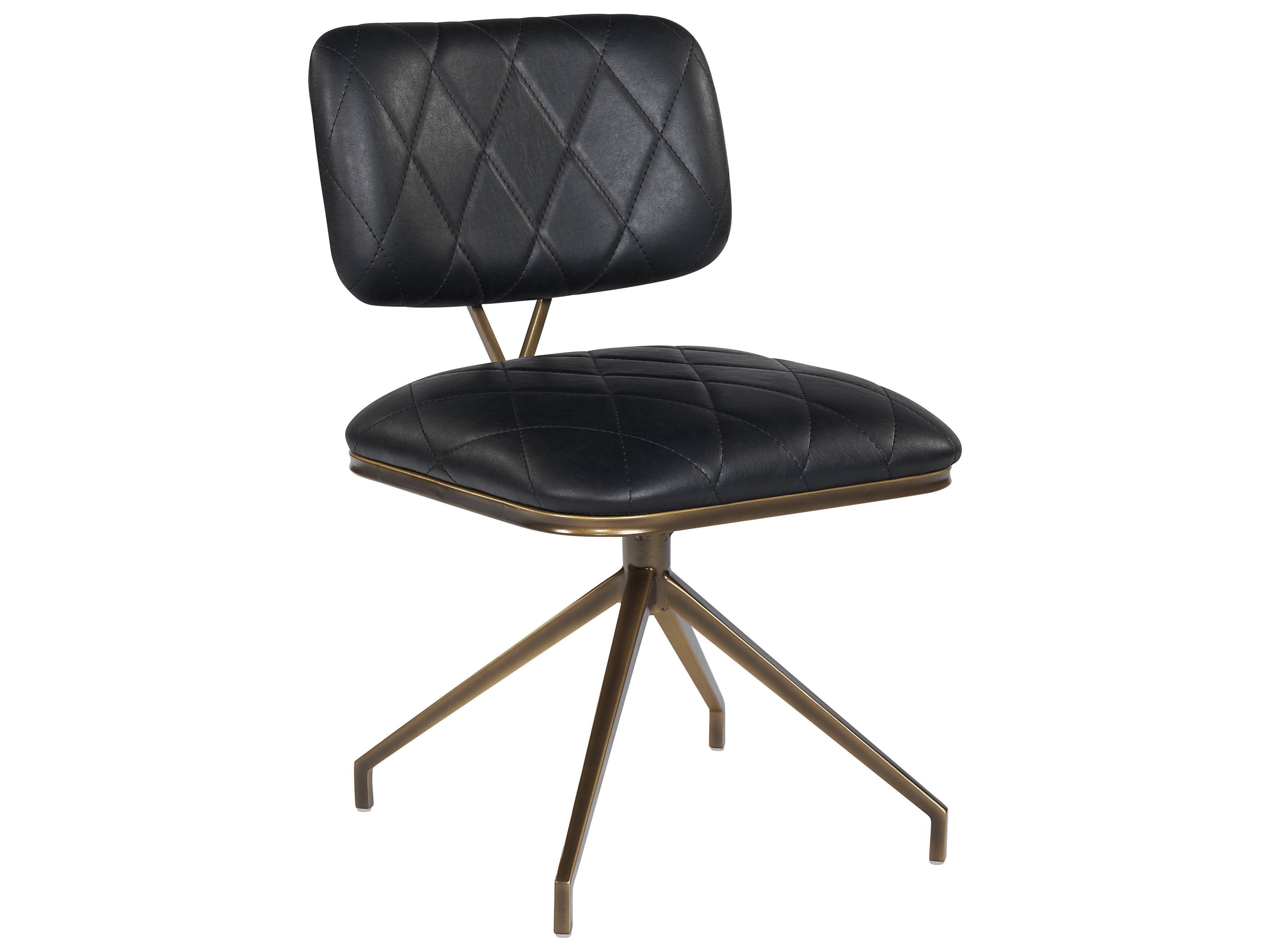Sunpan Virtu Swivel Bravo Black Dining Chair