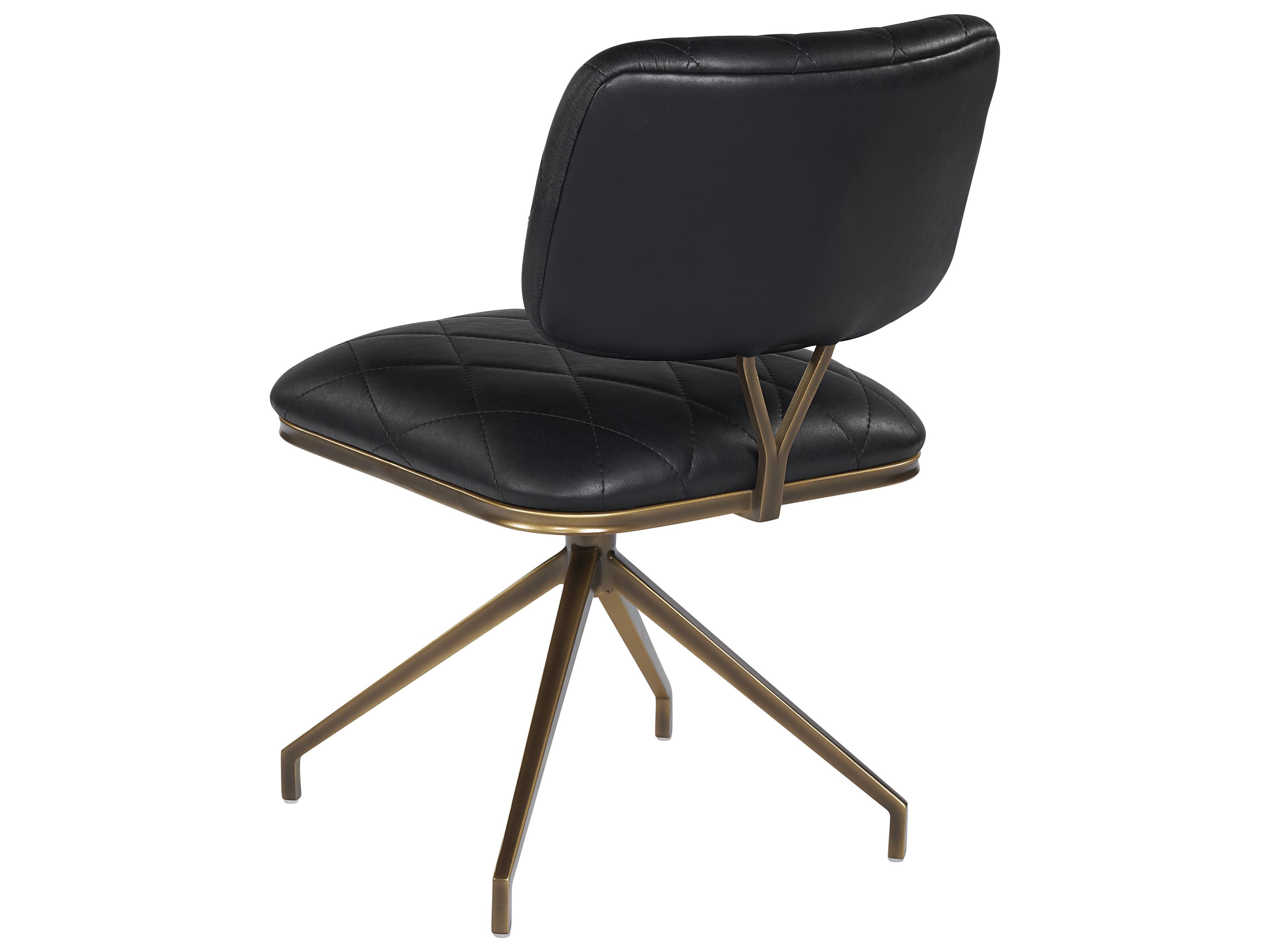 Sunpan Virtu Swivel Bravo Black Dining Chair