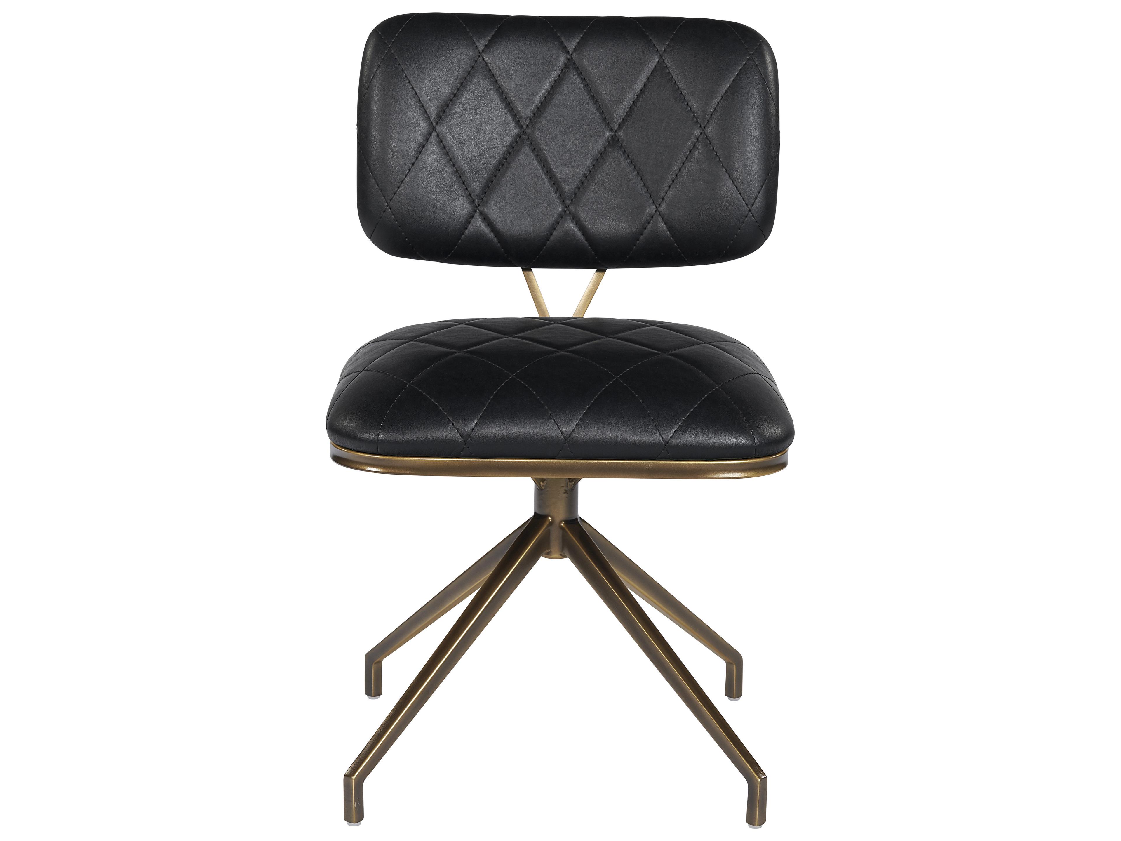 Sunpan Virtu Swivel Bravo Black Dining Chair