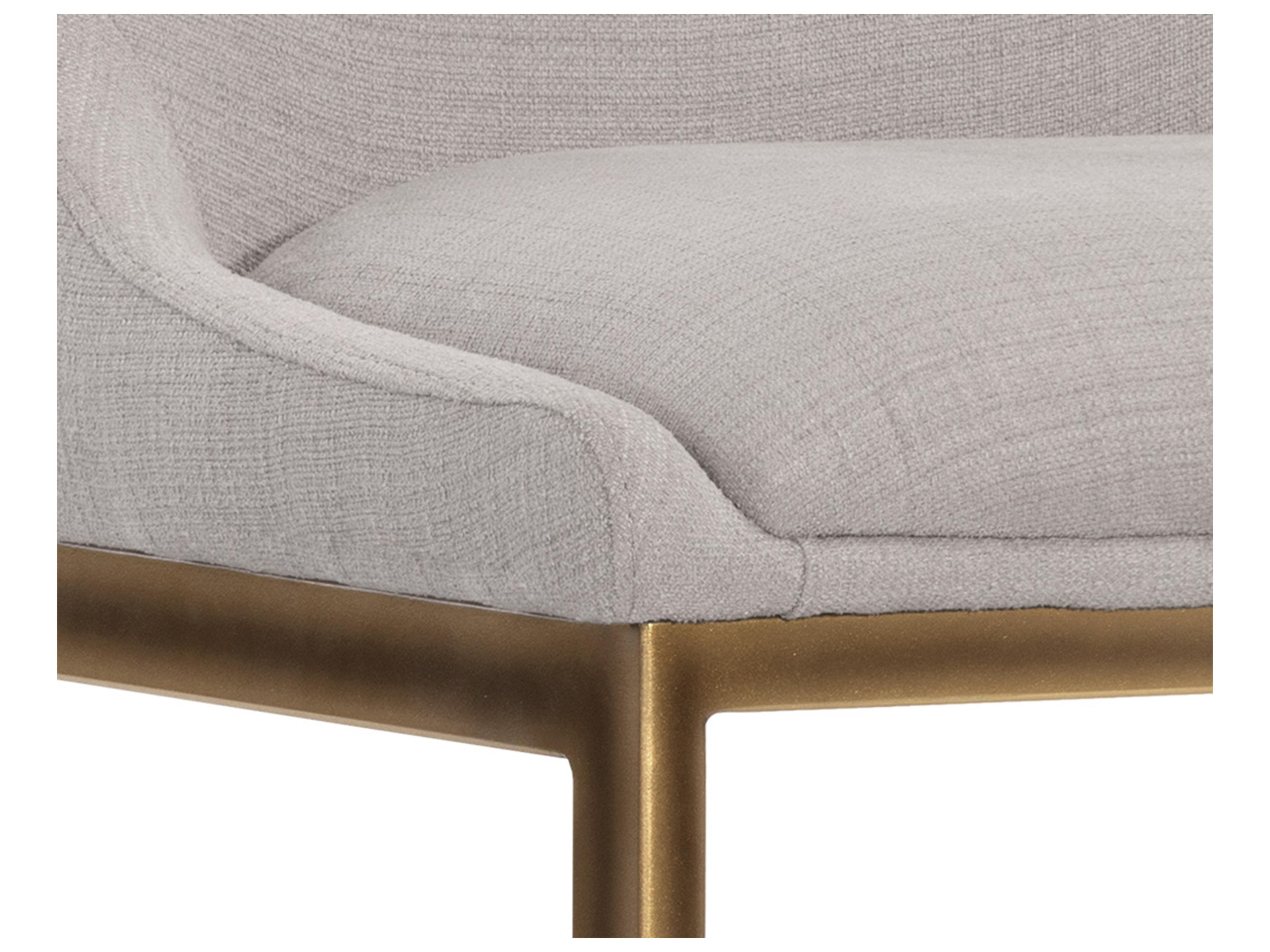 Sunpan Irongate Holly Upholstered Zenith Soft Grey Rustic Bronze Counter Stool