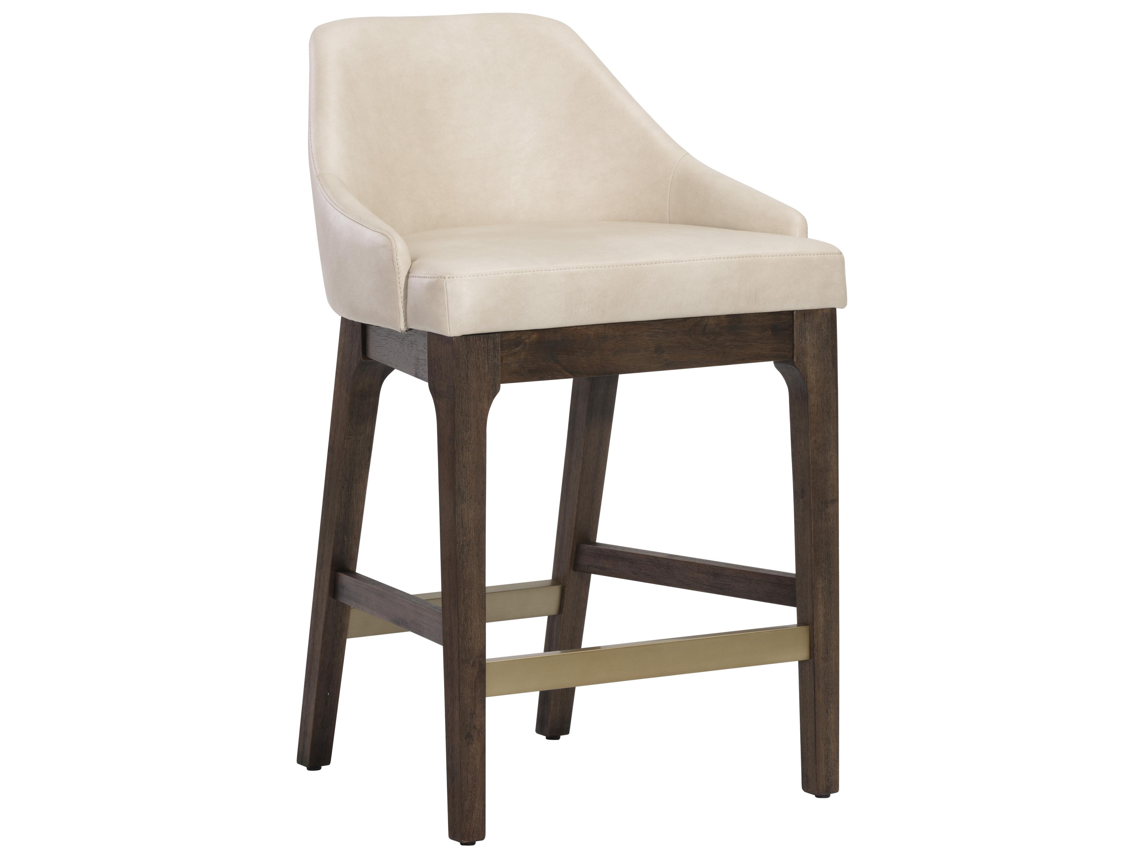 Kace Counter Stool in Bravo Cream Mid-Century Modern