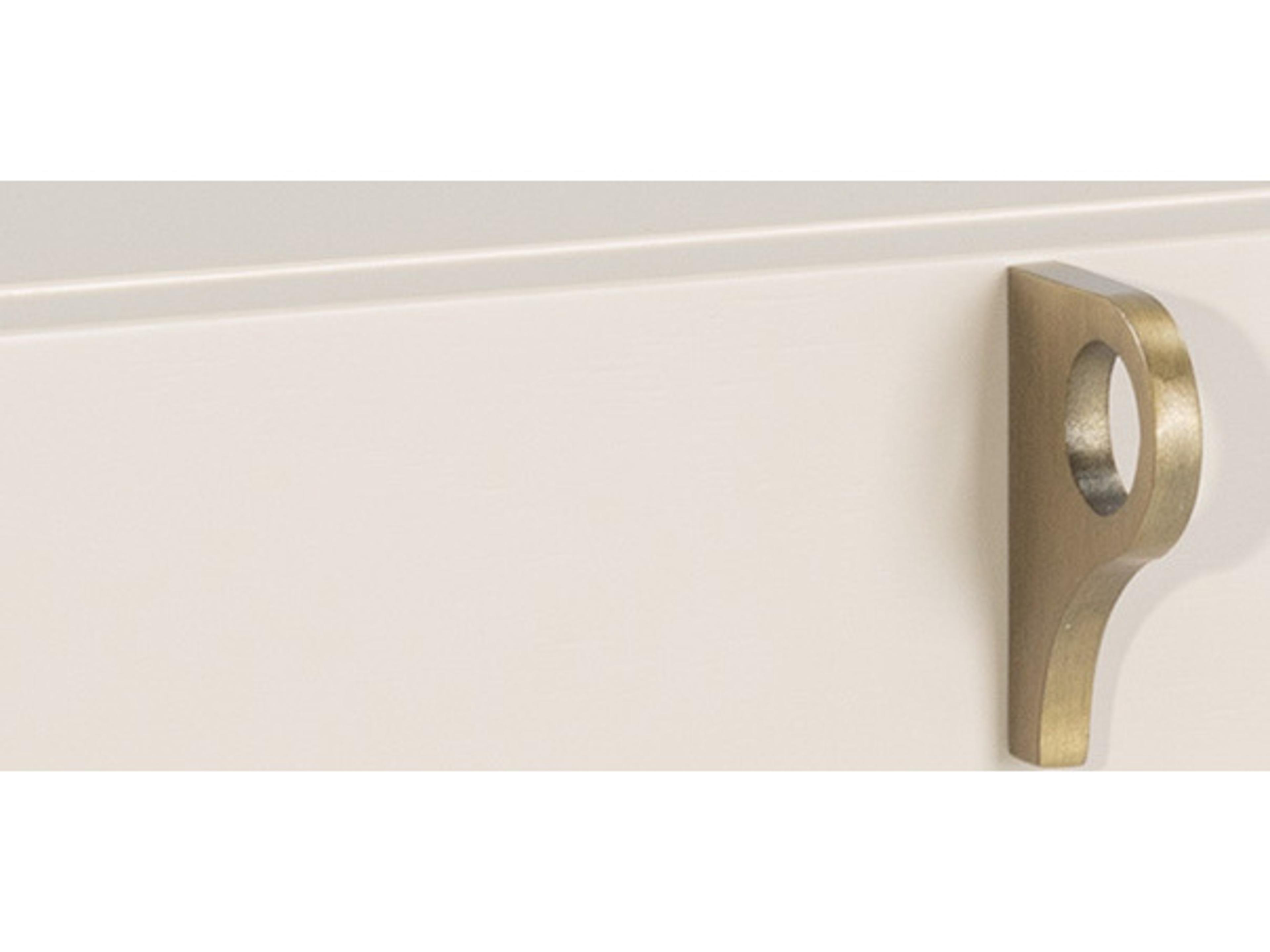 Sunpan Zenn Celine 2-Drawers White Acacia Wood Nightstand