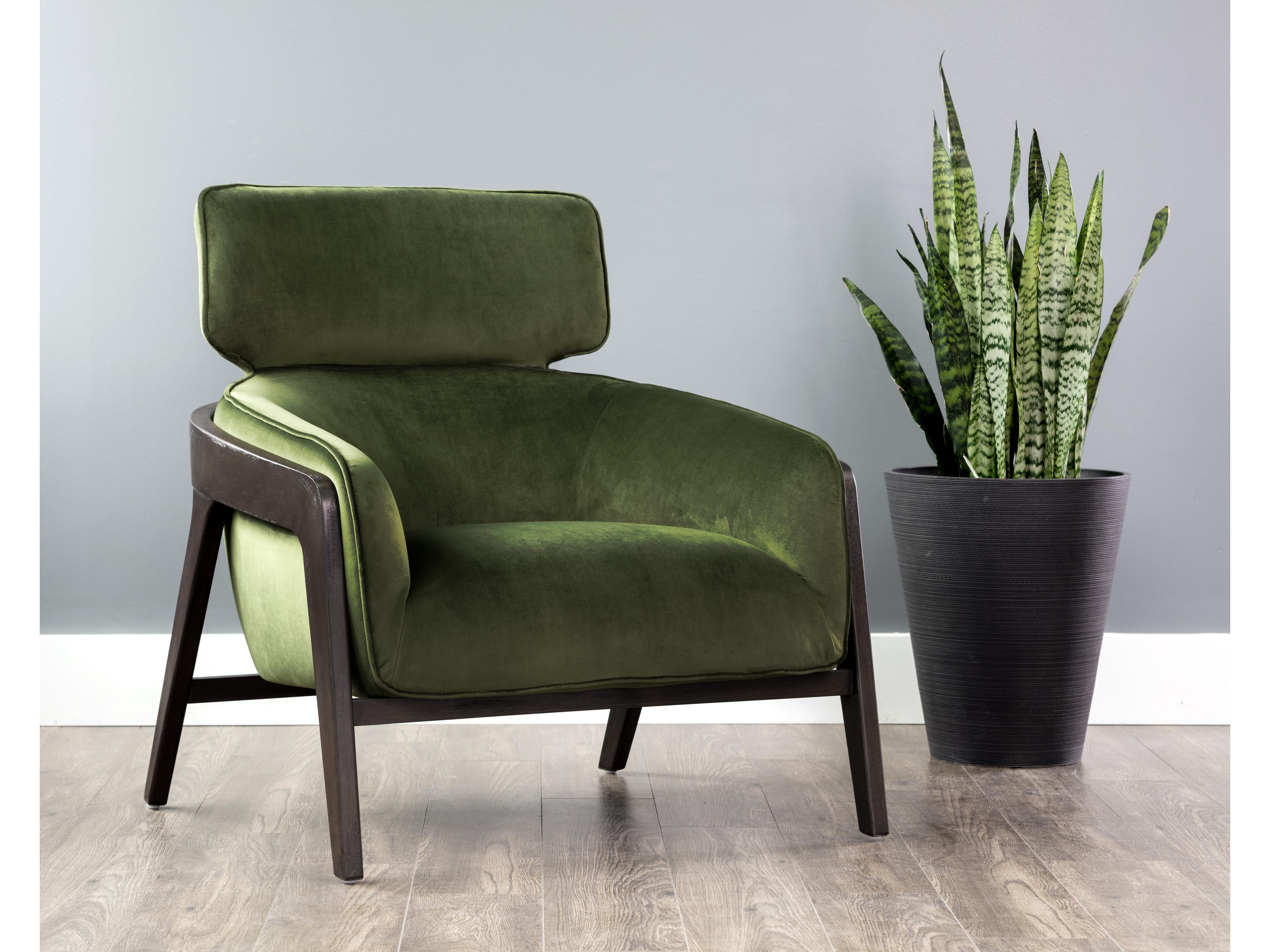 Sunpan 5west Green Fabric Accent Chair