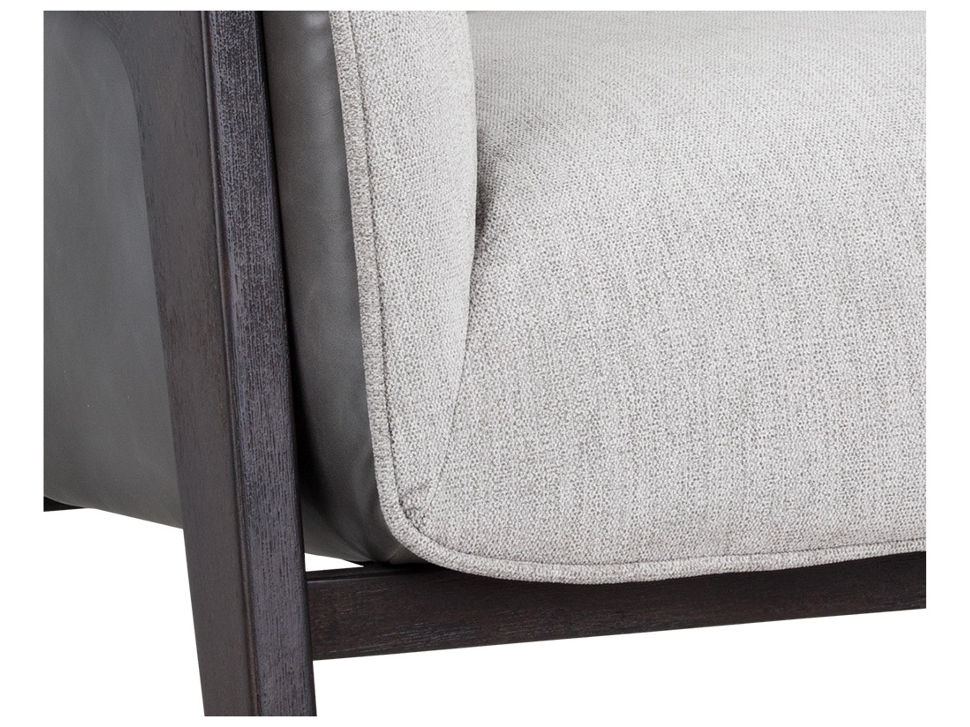 Sunpan Maximus Gray Accent Chair