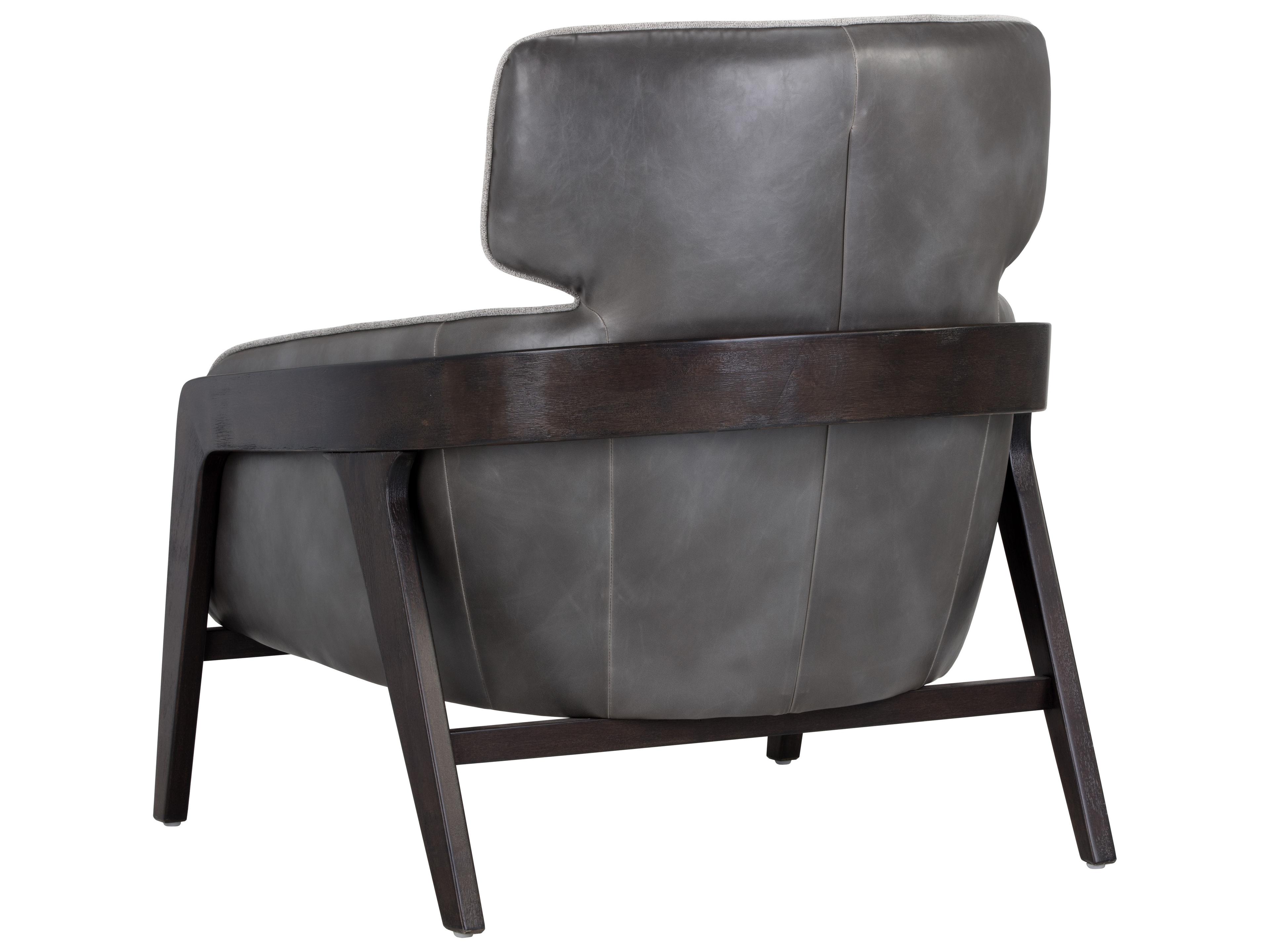 Sunpan Maximus Gray Accent Chair