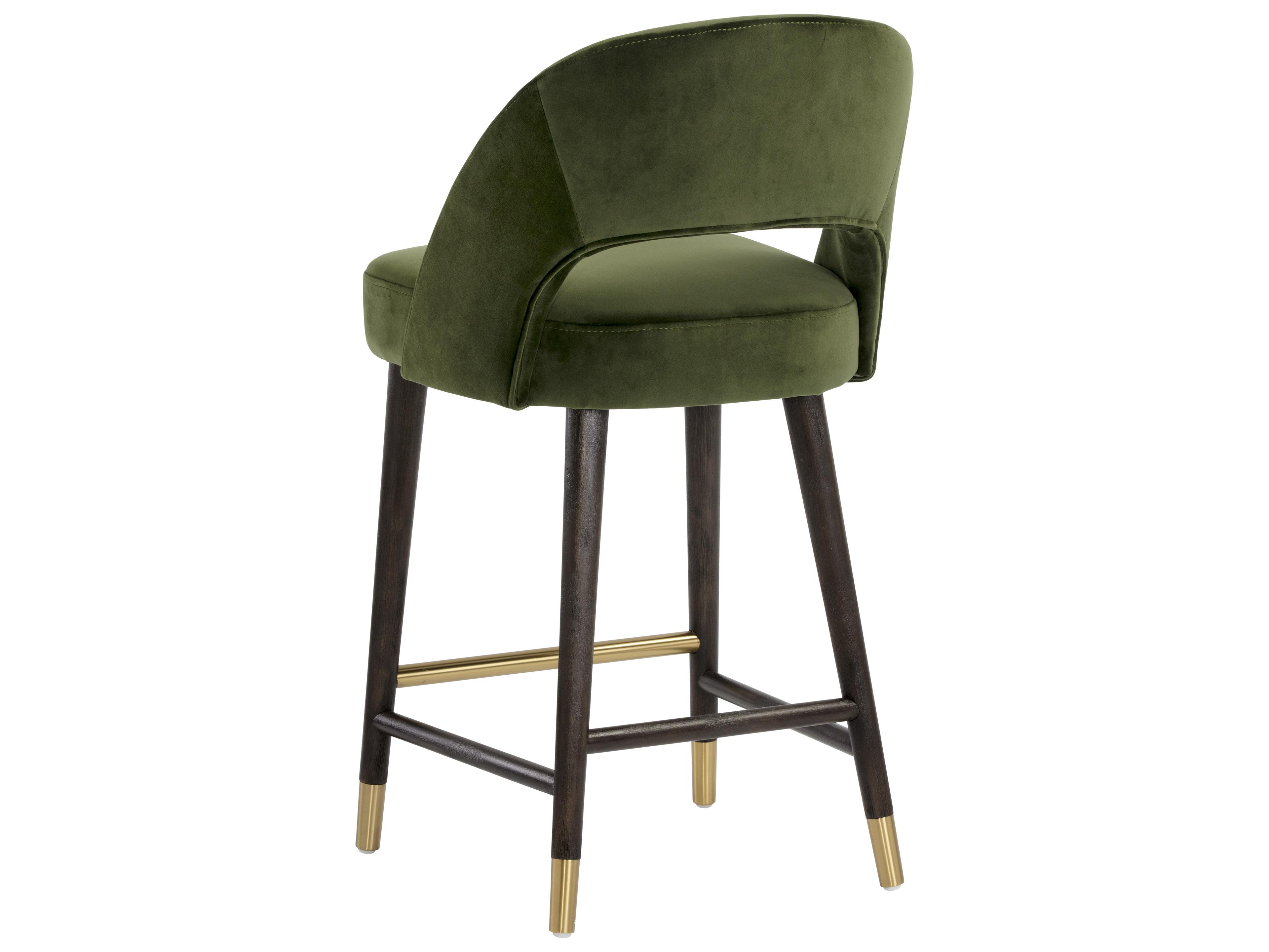 Sunpan Monae Counter Stool in Moss Green