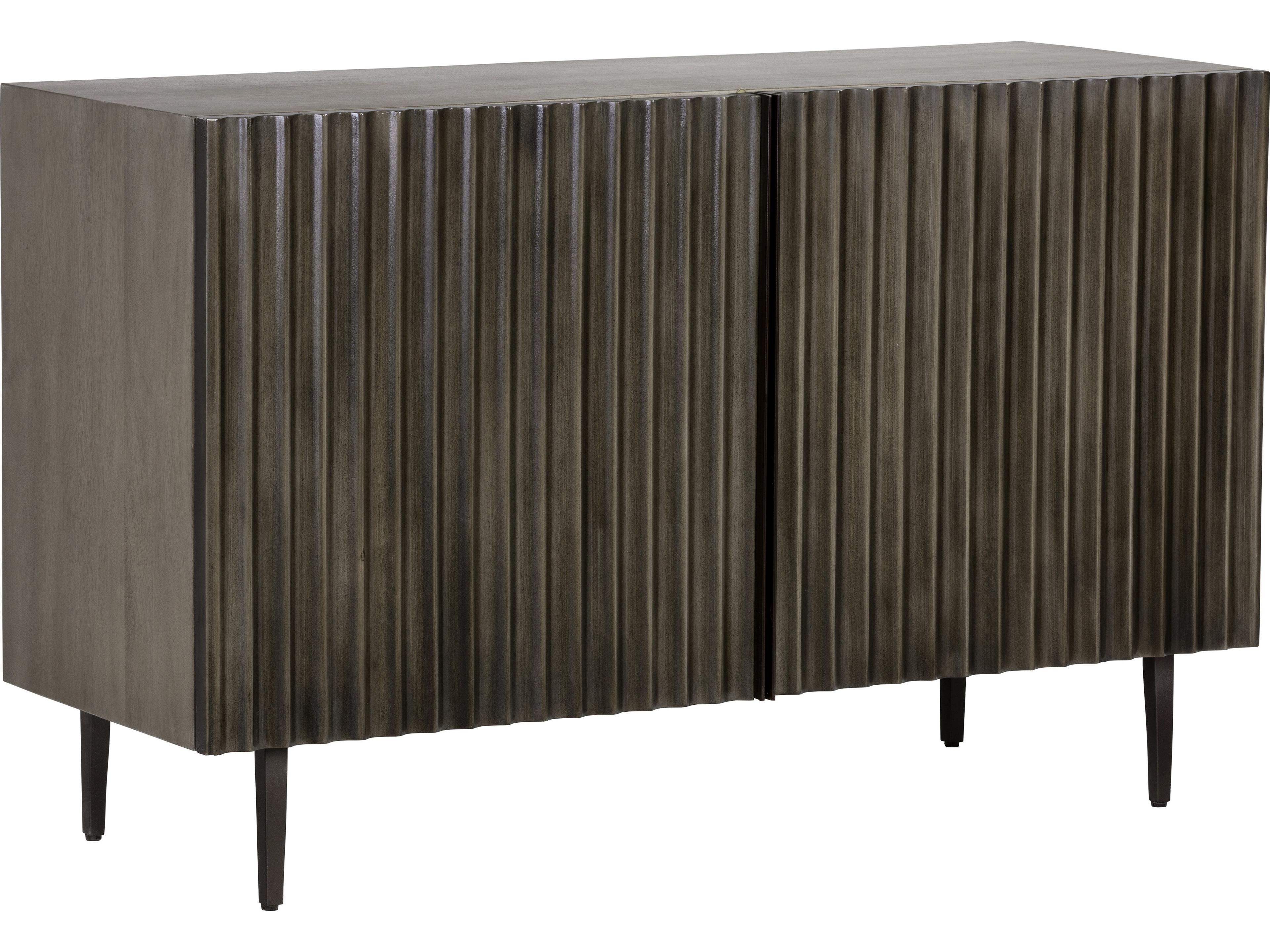 Sunpan Carlin 48" Mango Wood Grey Antique Brass Sideboard