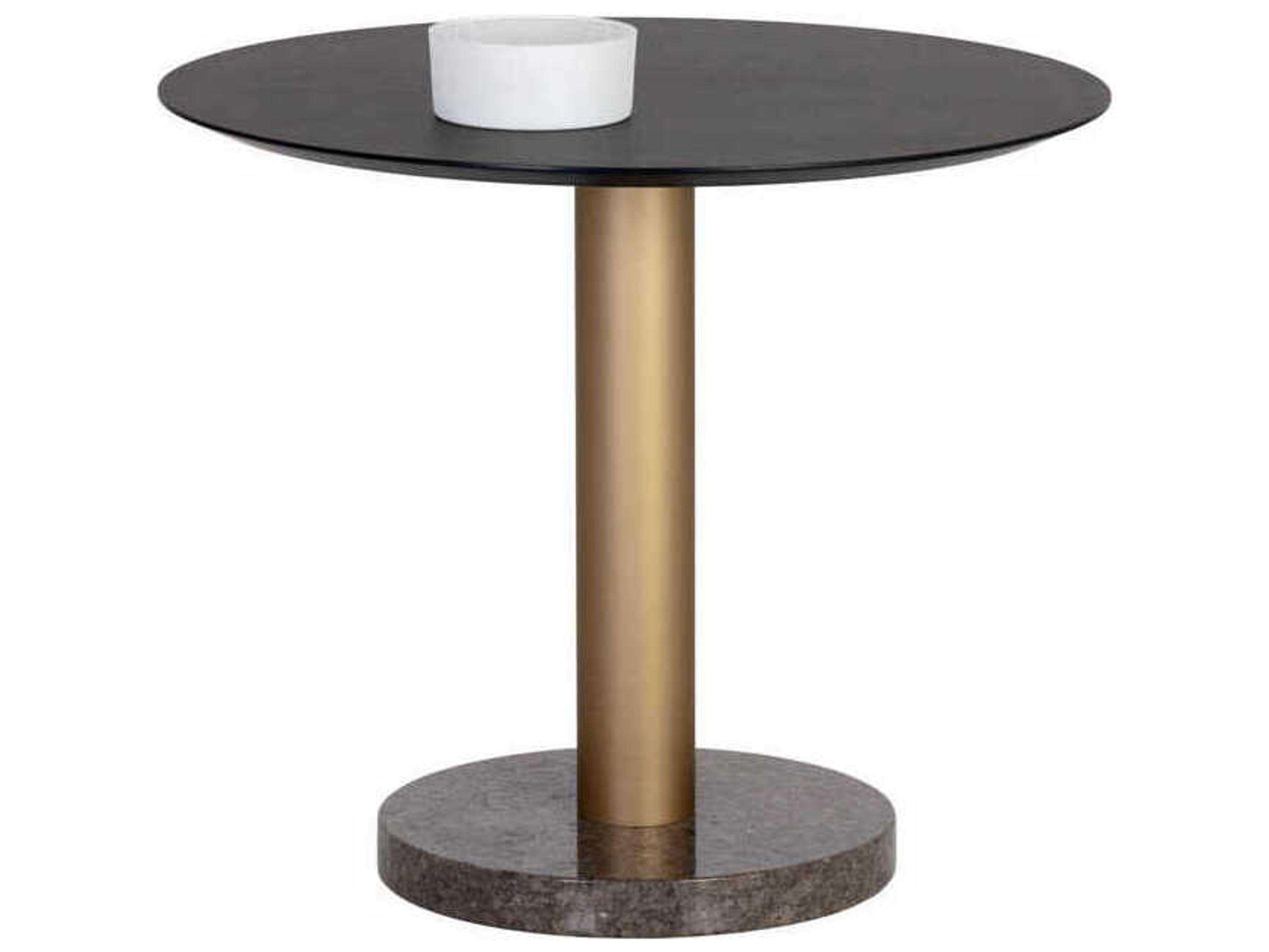 Monaco Bistro Table Modern Round Dining