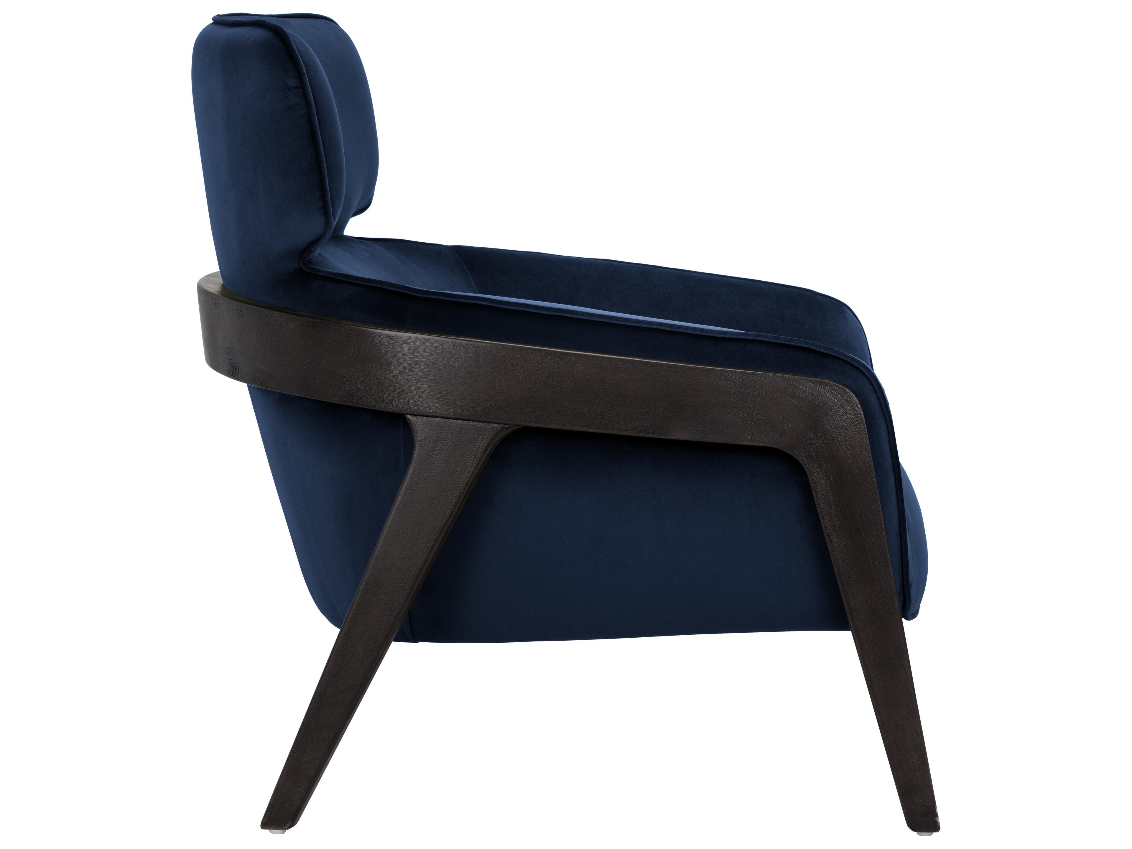 Sunpan 5west Maximus Blue Fabric Accent Chair