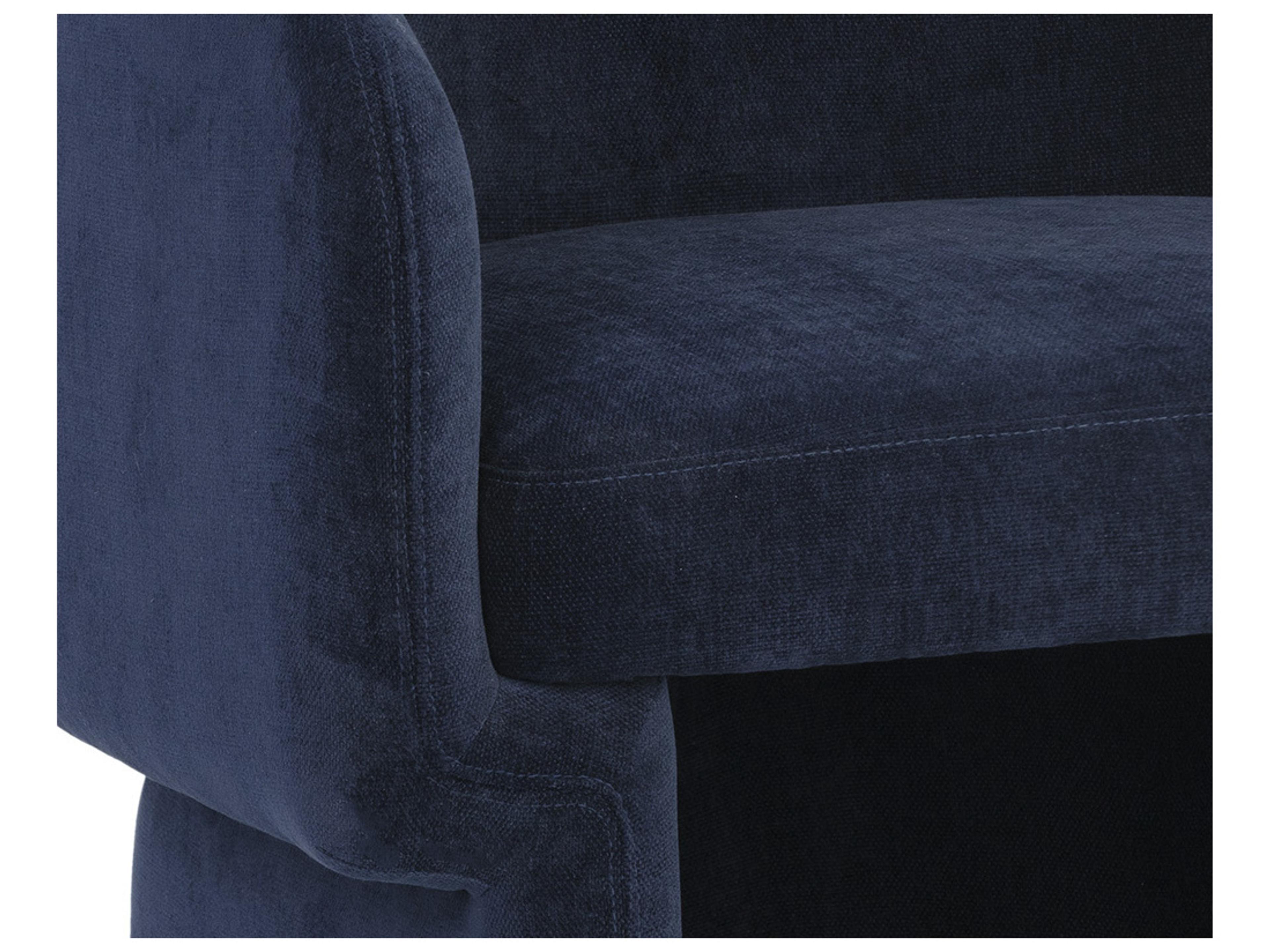 Sunpan Lauryn Blue Fabric Accent Chair