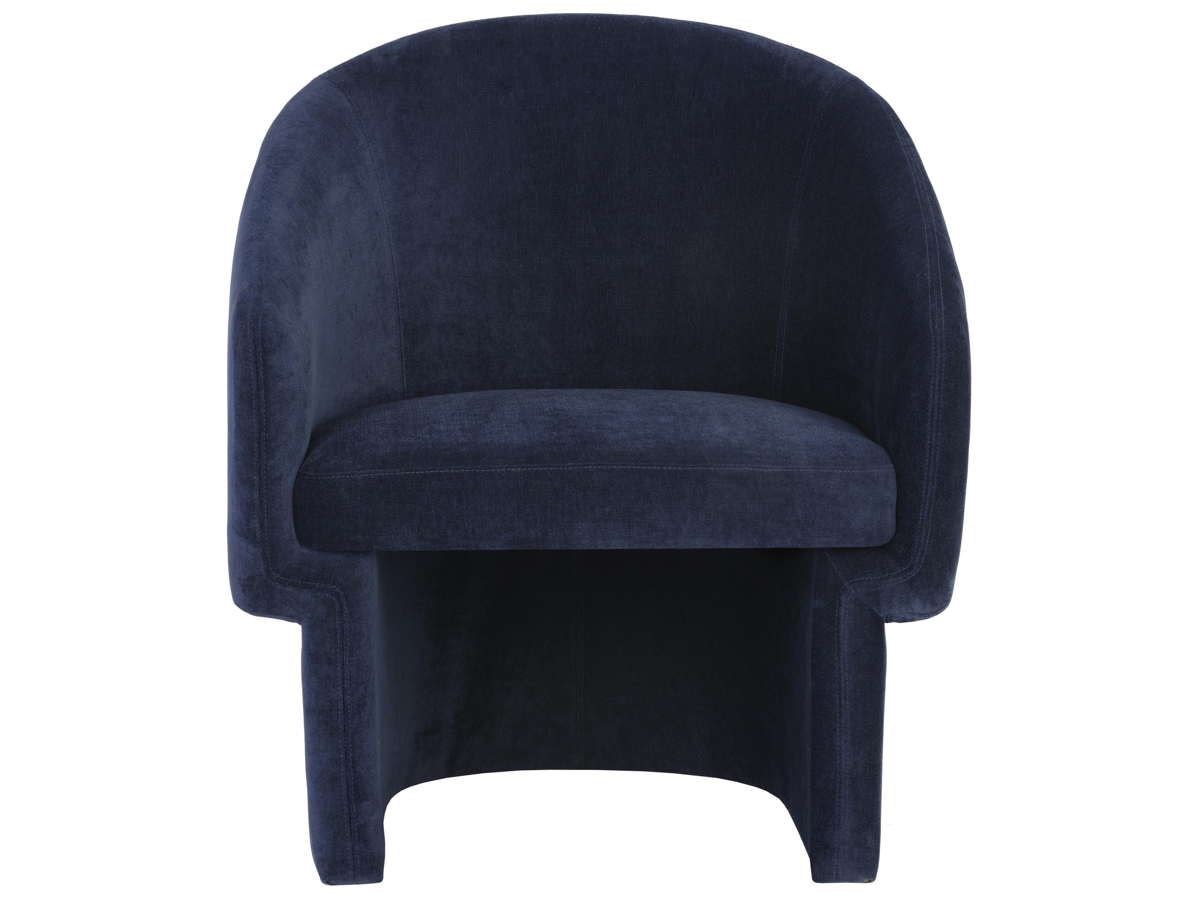 Sunpan Lauryn Blue Fabric Accent Chair