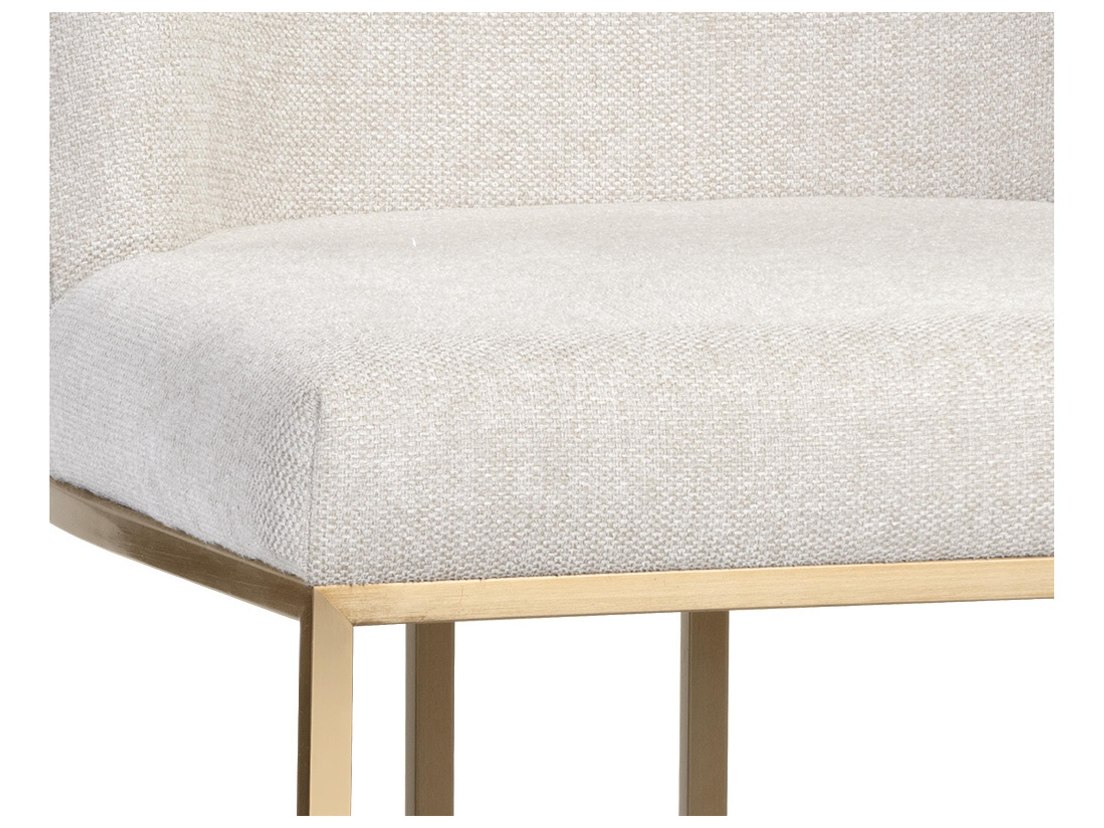 Sunpan Rayla Beige Upholstered Side Dining Chair