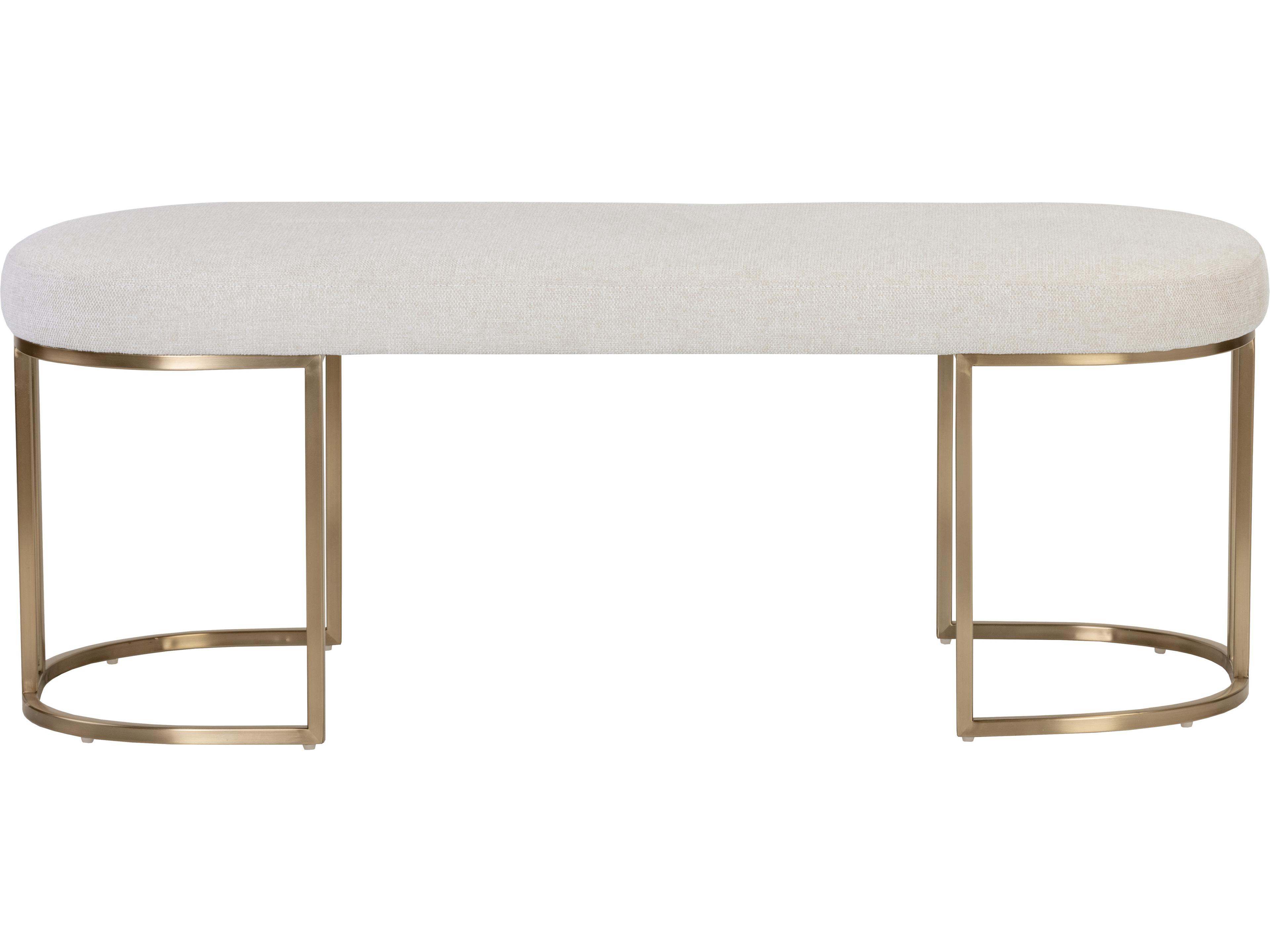 Rayla Bench in Belfast Oatmeal Fabric