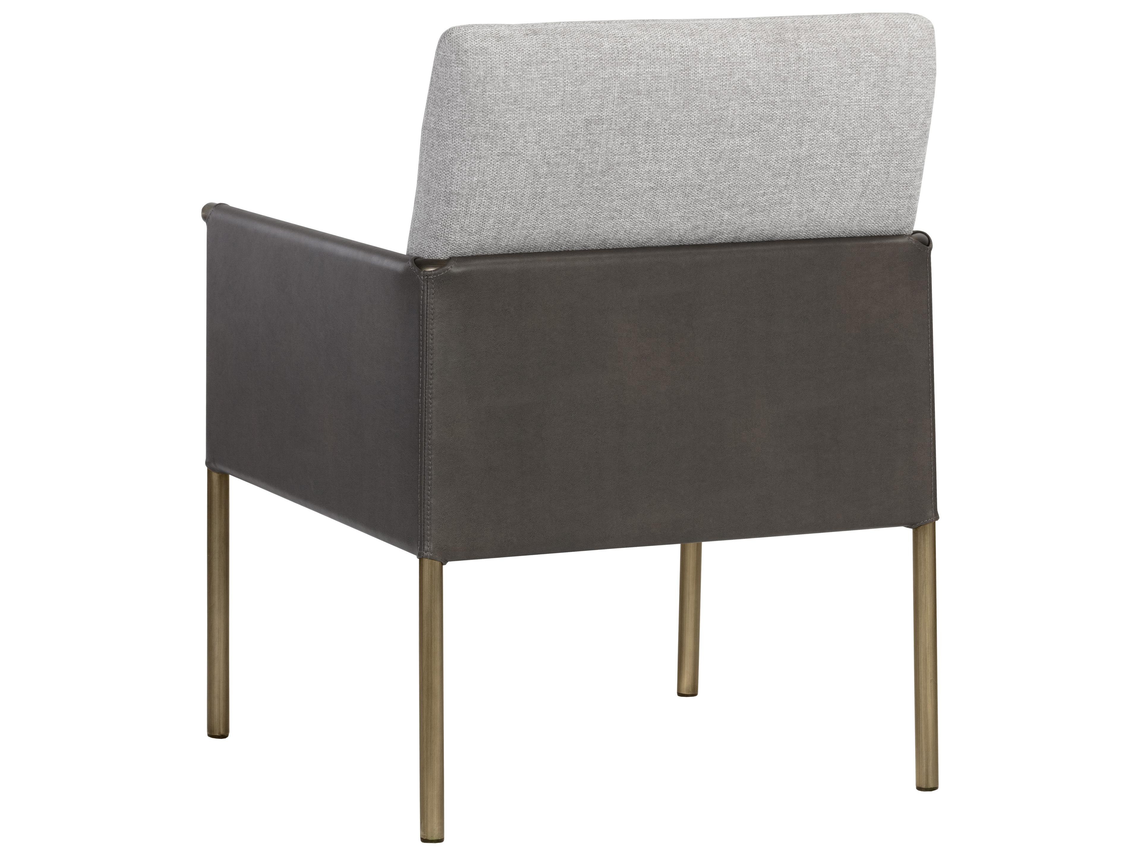 Sunpan Ikon Bellevue Gray Fabric Accent Chair