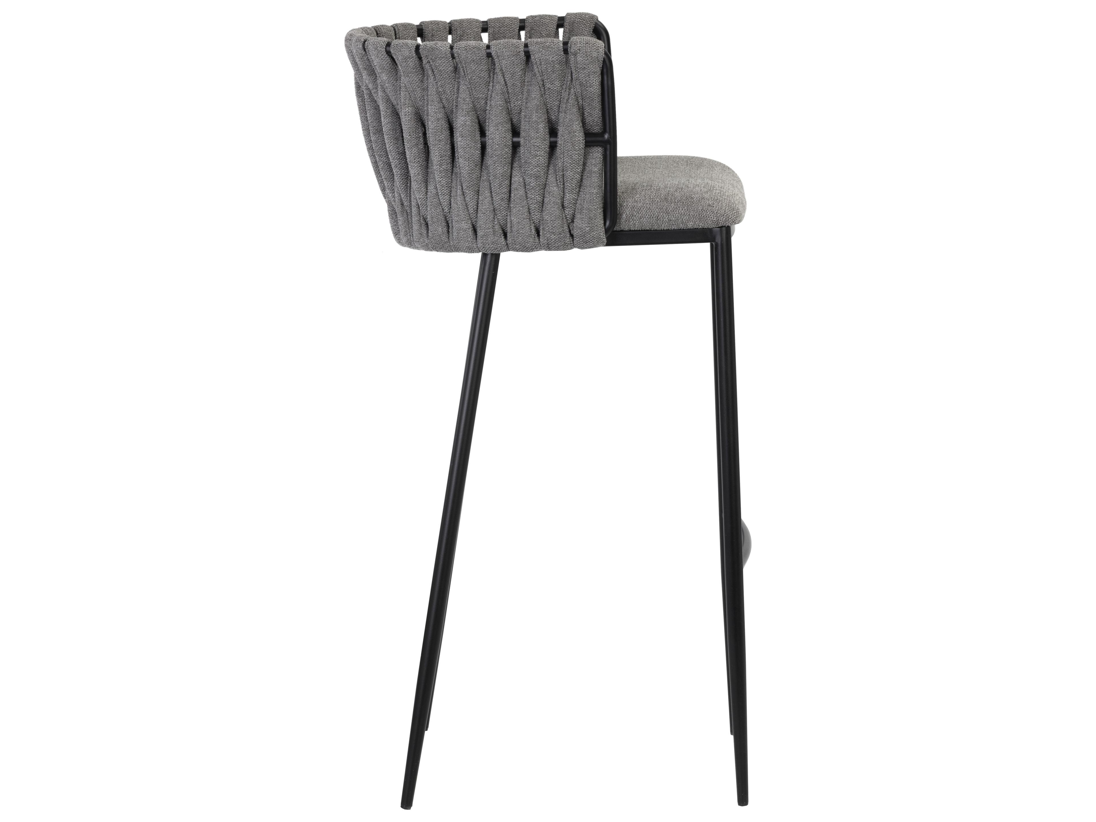 Sunpan Sarai Grey Upholstered Bar Stool